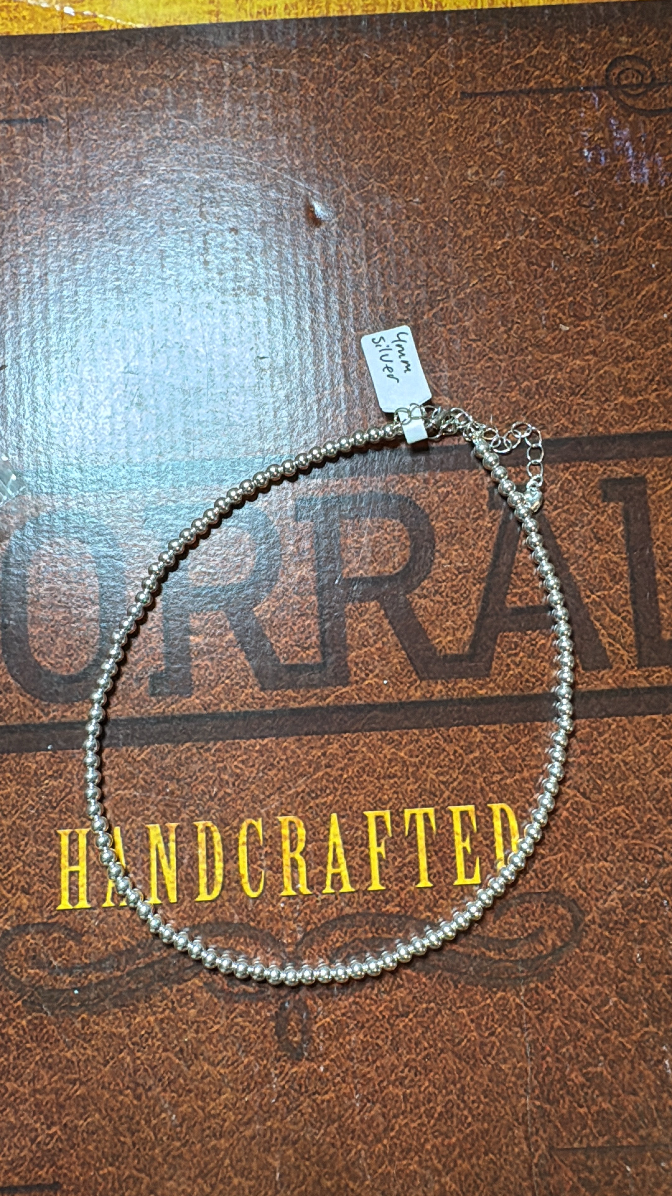 Silver plated turquoise necklace