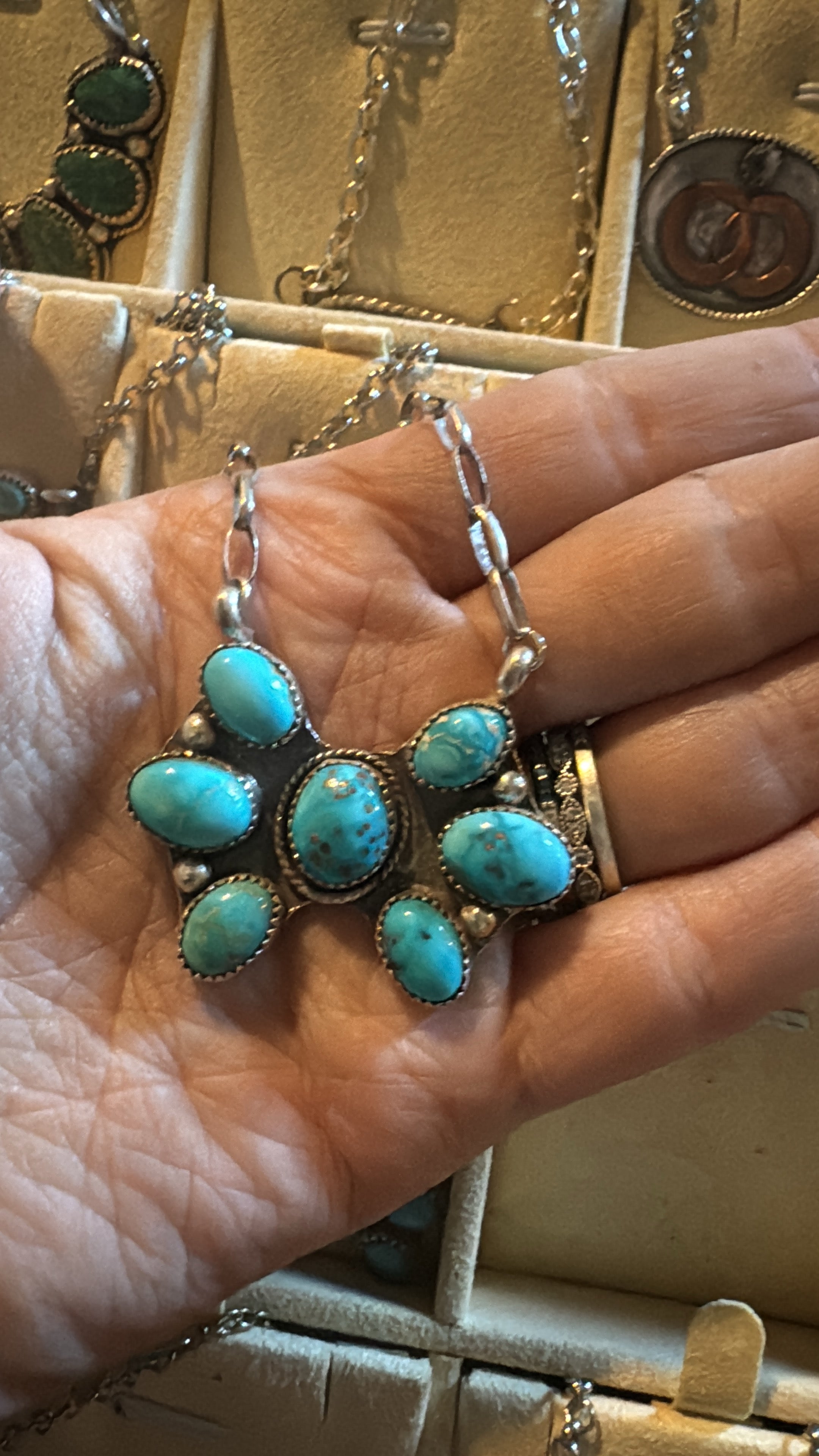 Sierra Bell cluster necklace