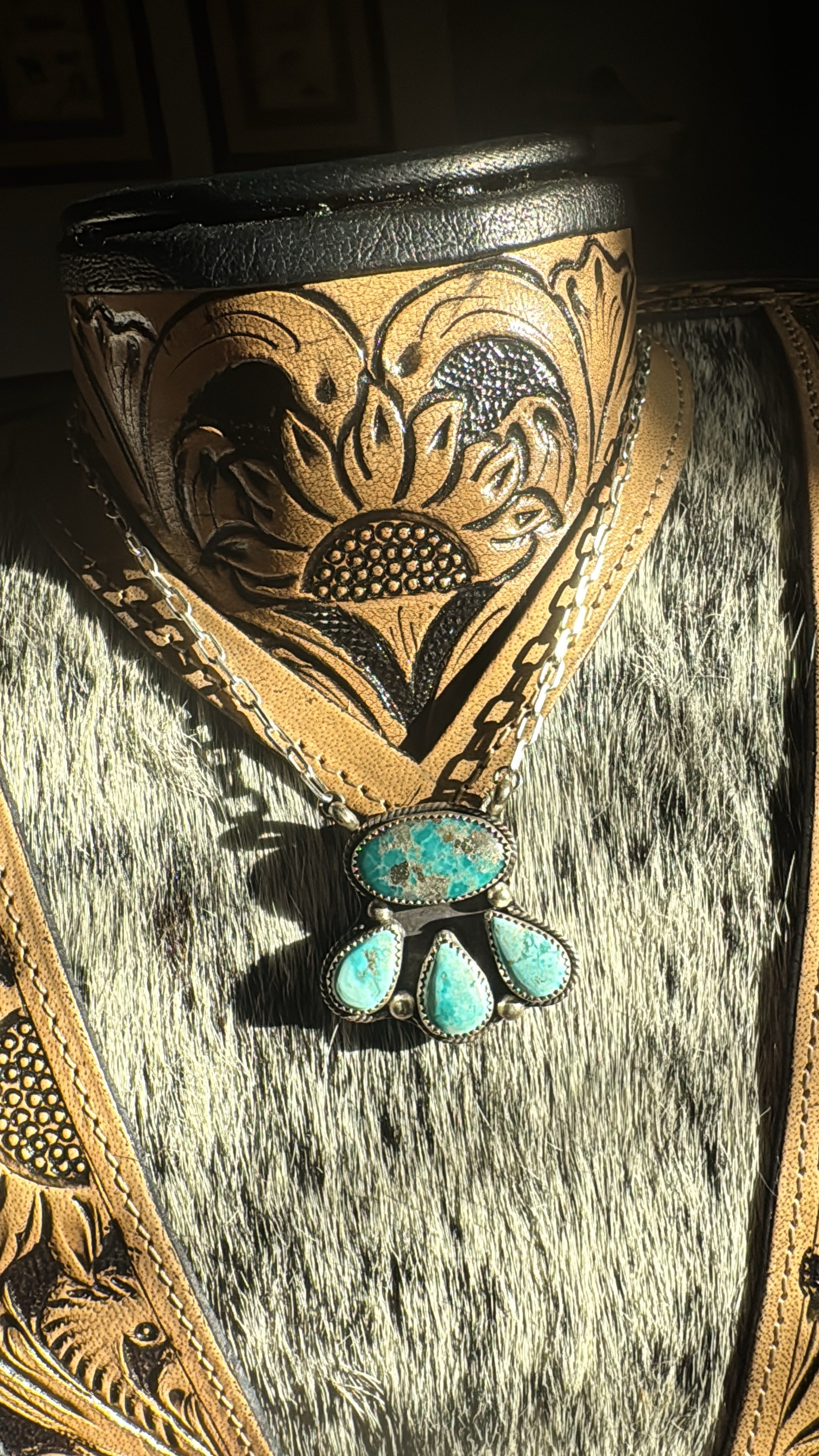 White buffalo turquoise necklace