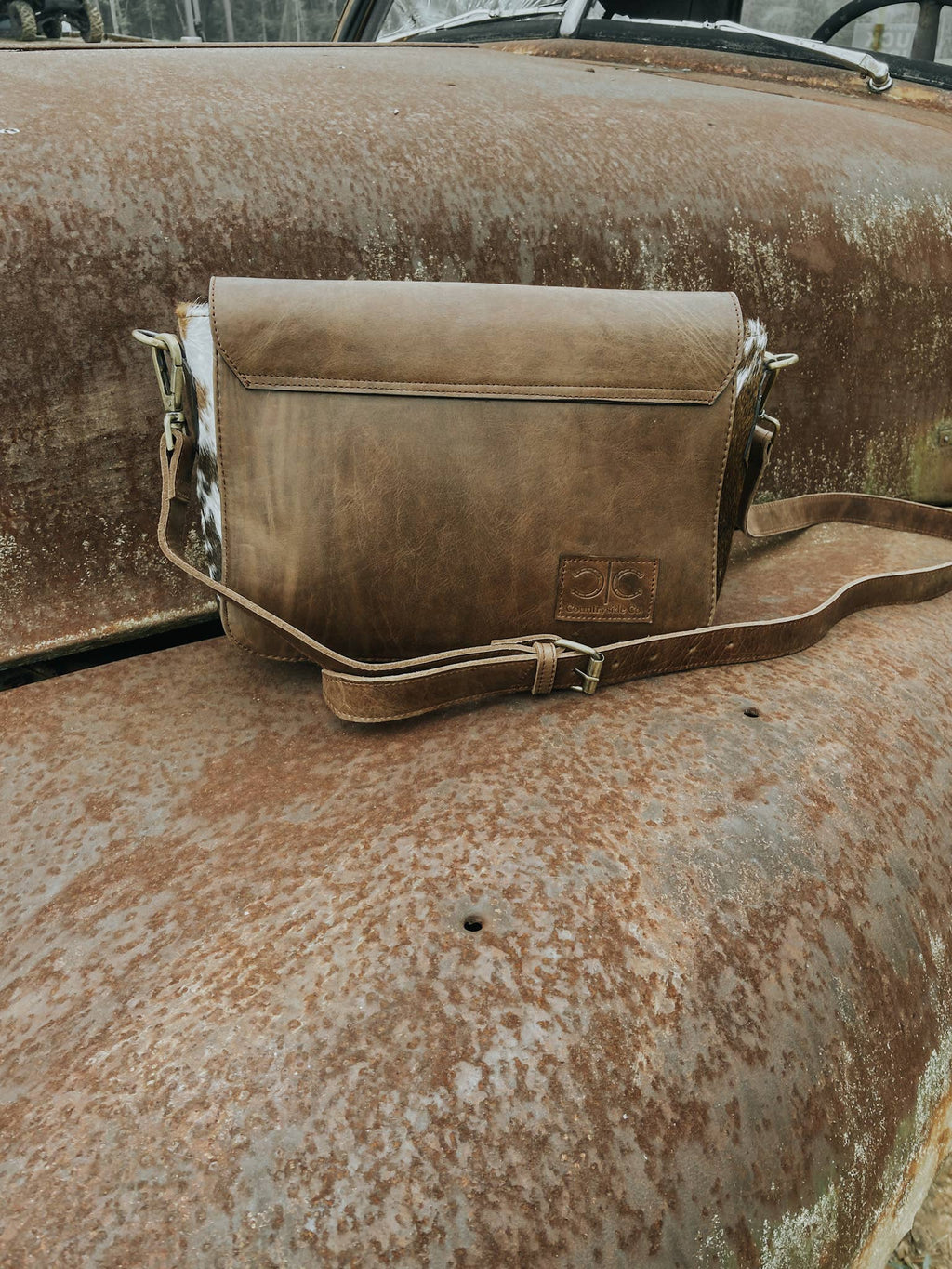 Del Rio Tooled Leather Womens Purse Crossbody with Cowhide