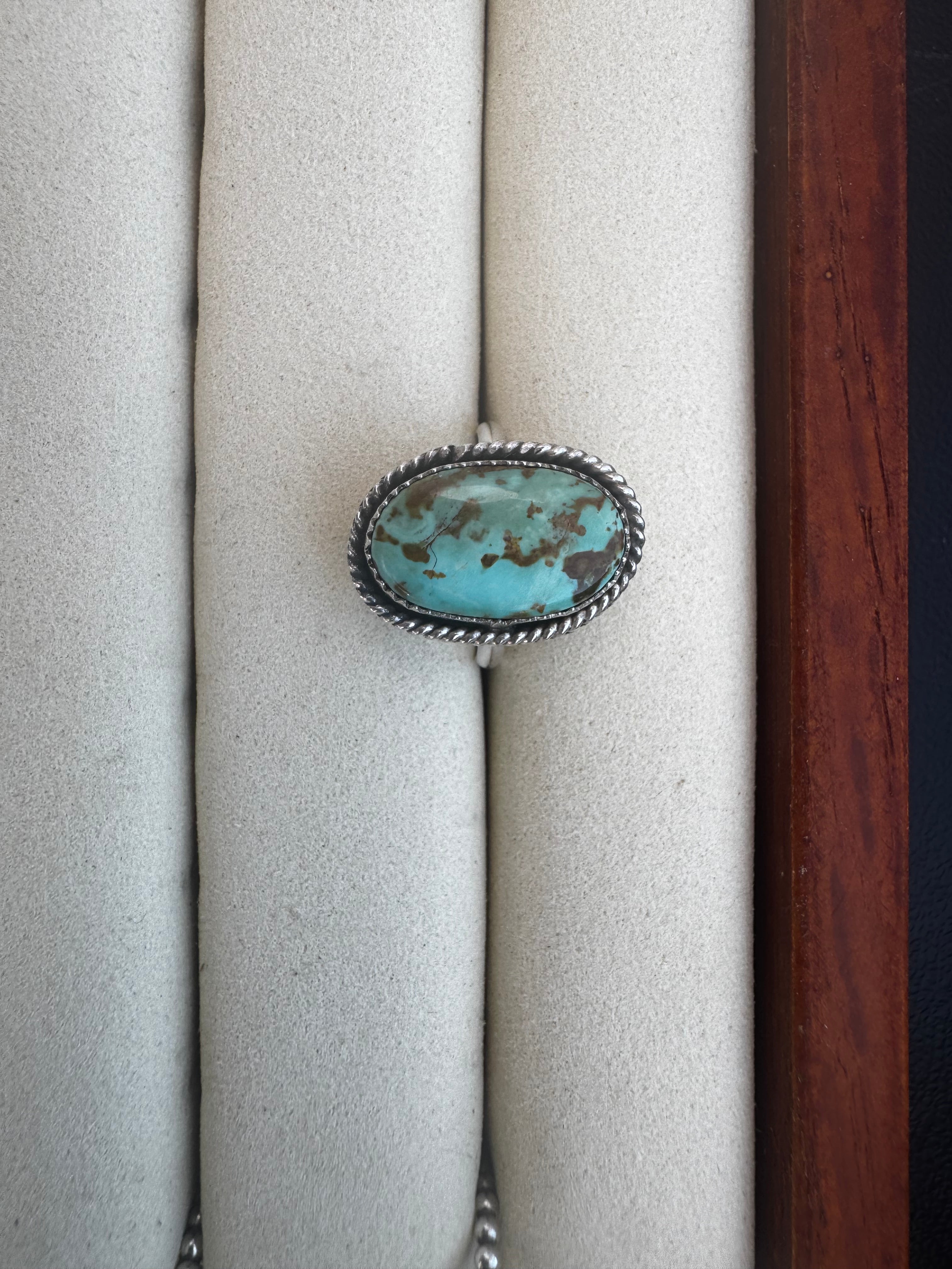 Pilot Mountain turquoise ring