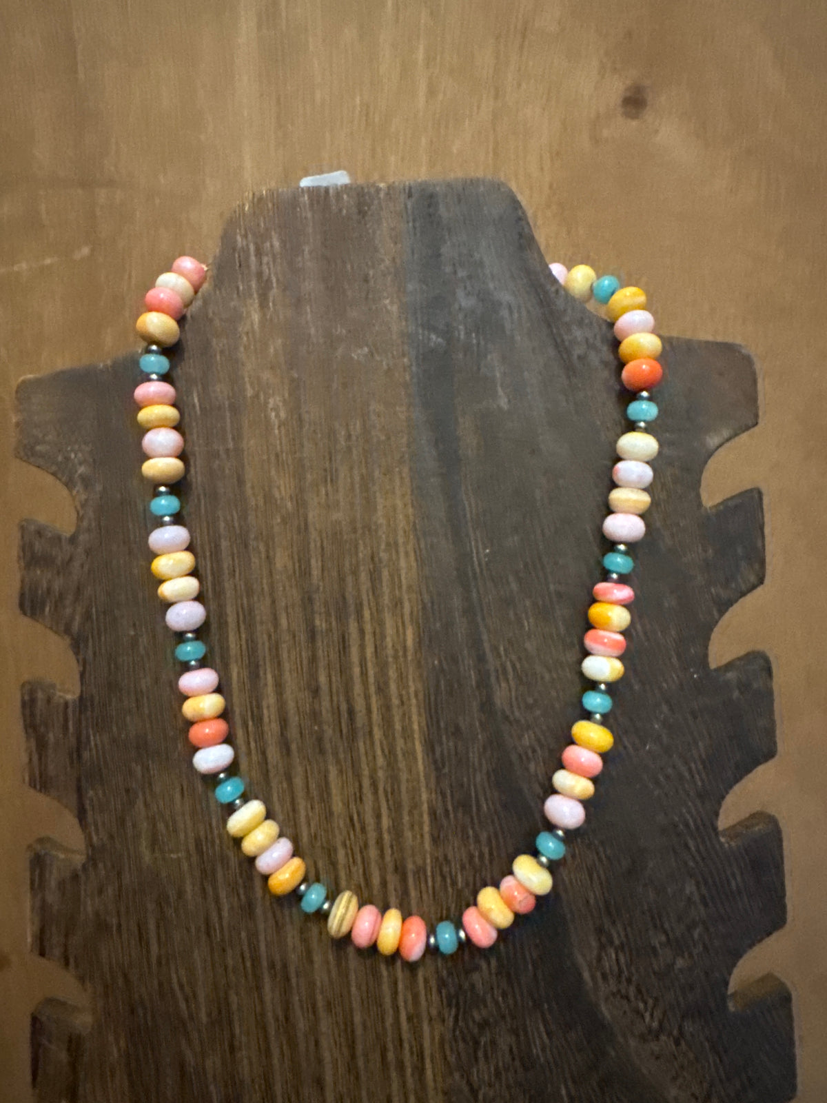 Pink opal and sterling silver