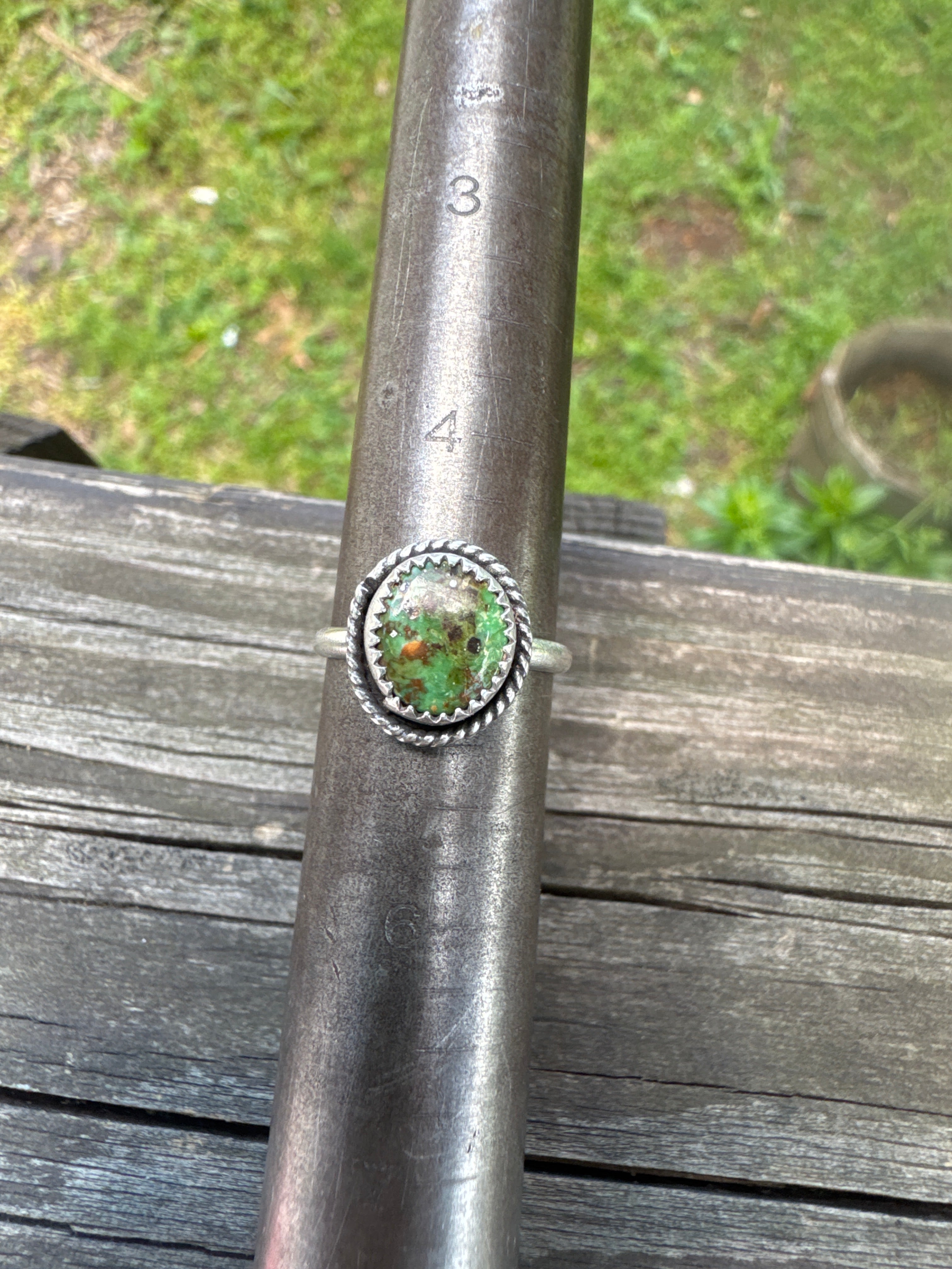 Sonoran gold turquoise ring