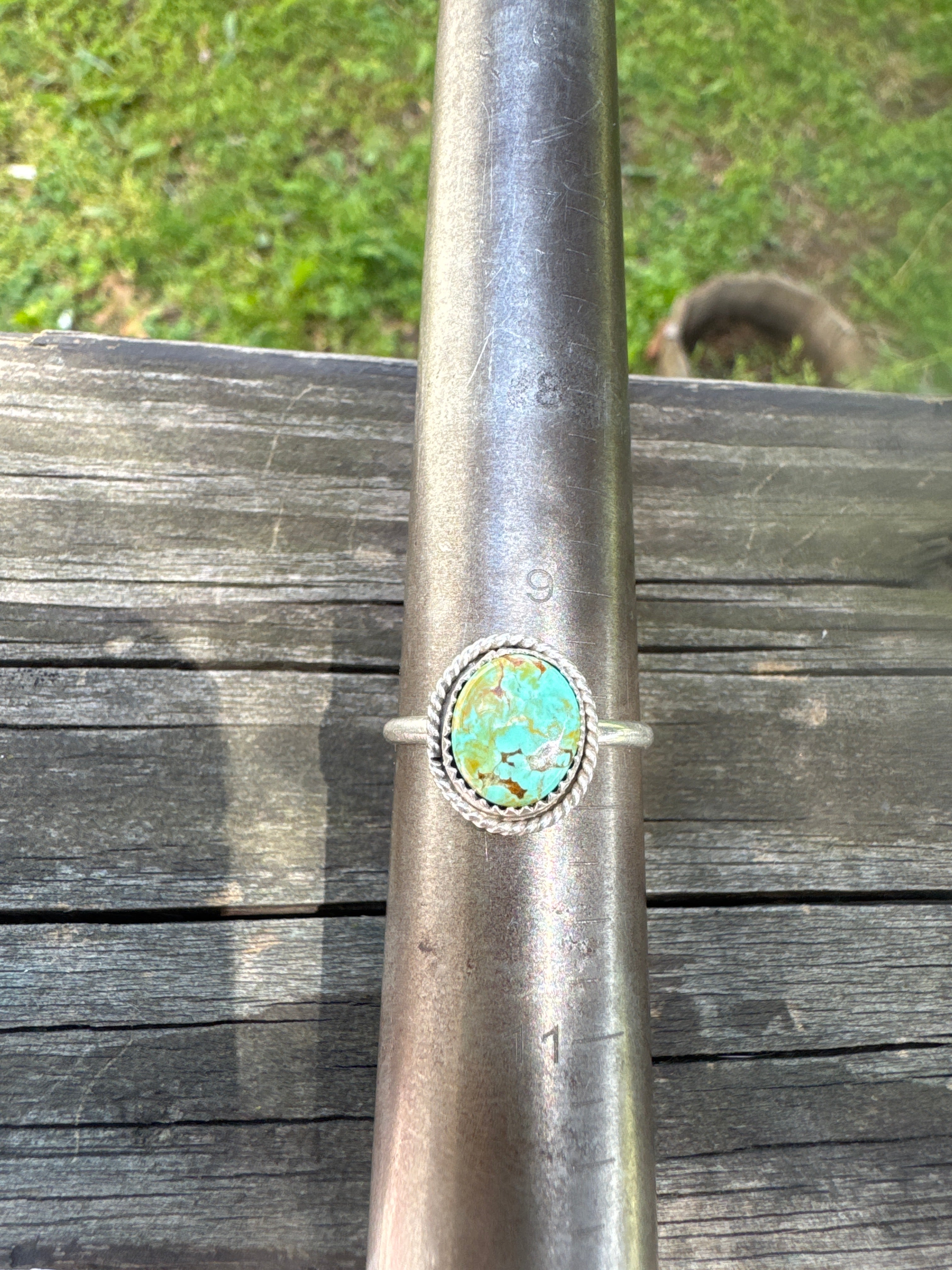 Pilot Mountain turquoise ring