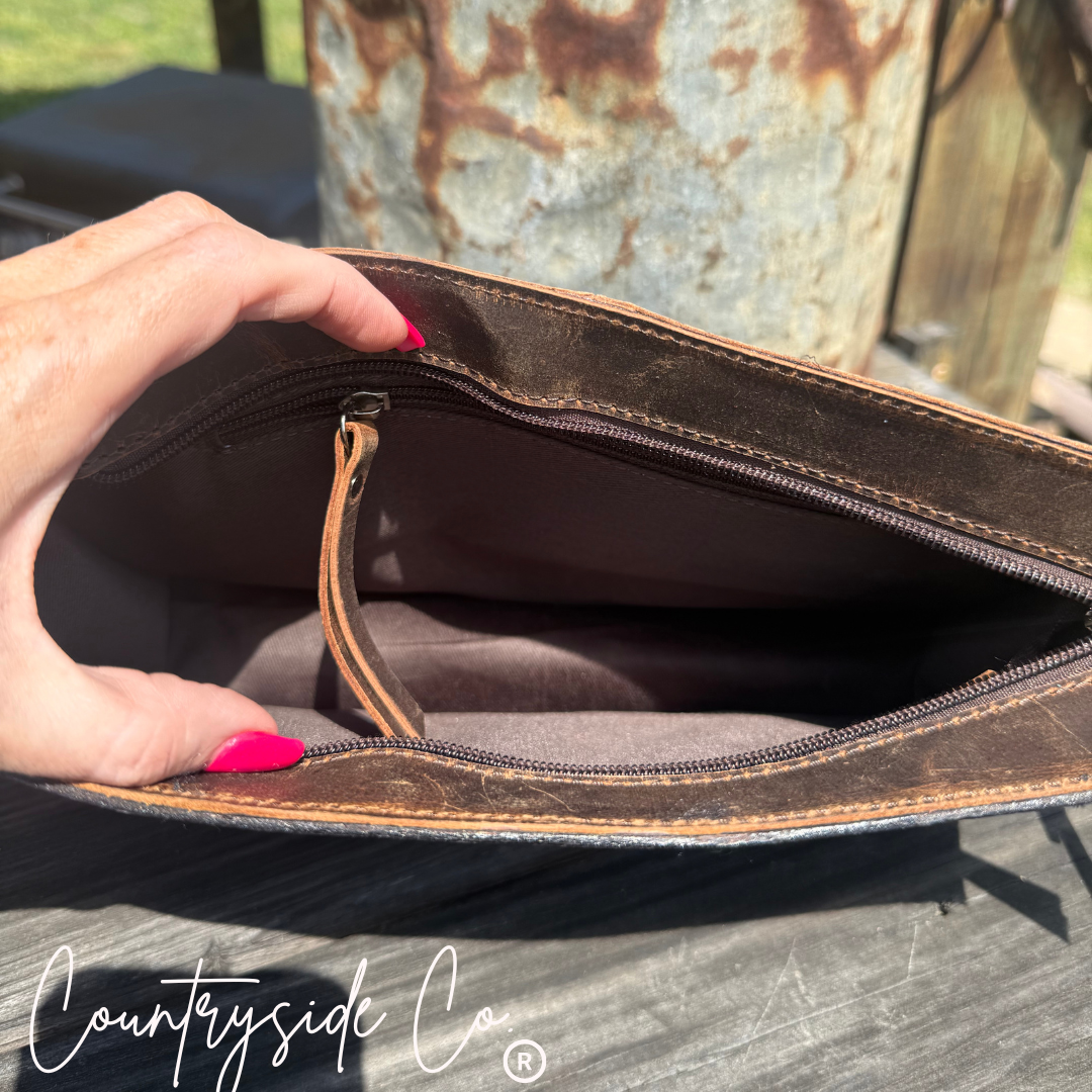 Legacy Tooled Leather Handbag Purse New Style