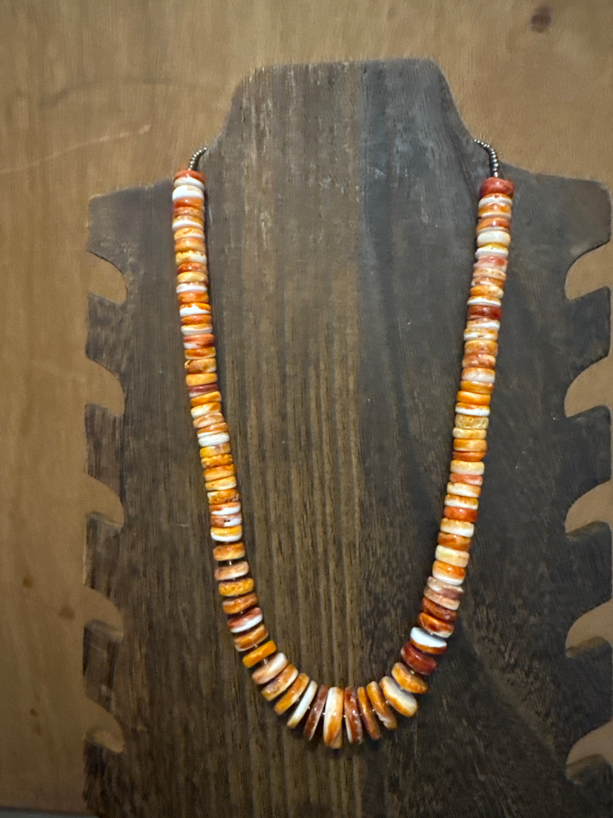Orange spiny necklace