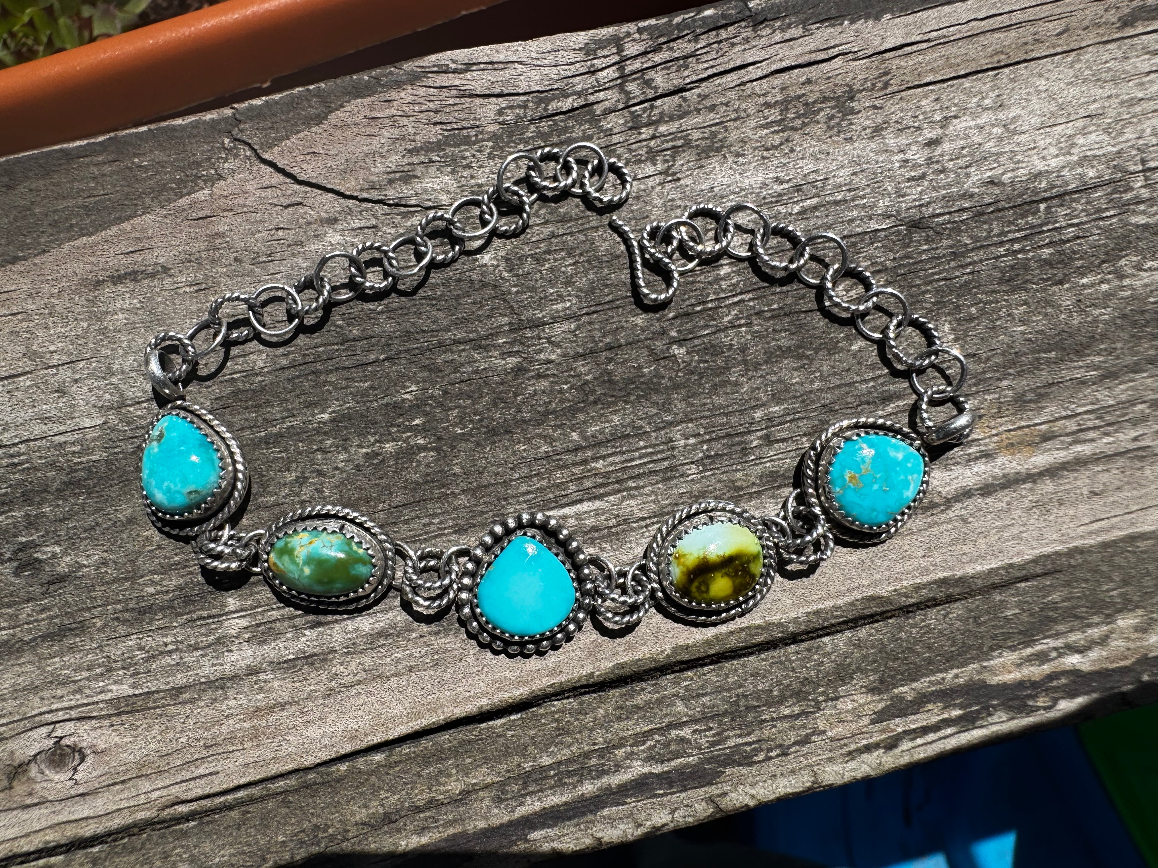 Bluebird, Sonoran Gold, Palomino bracelet