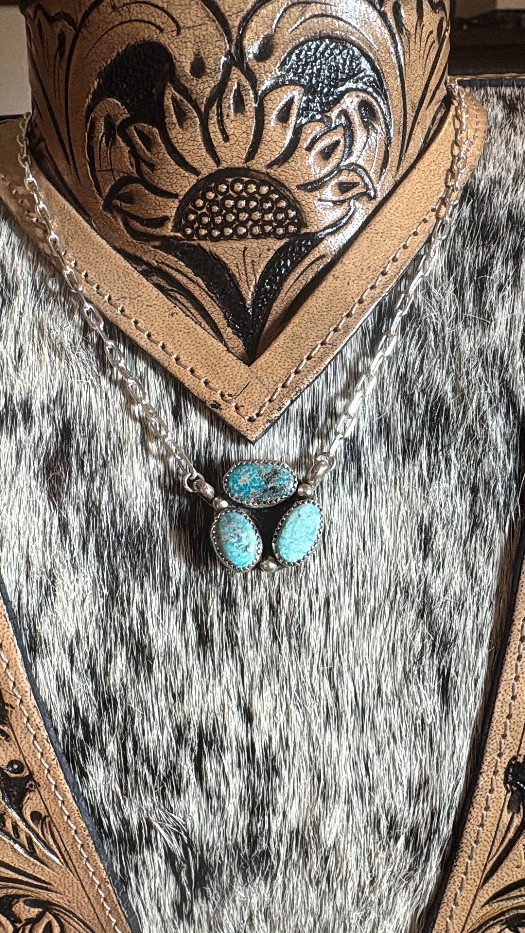 White water, turquoise necklace