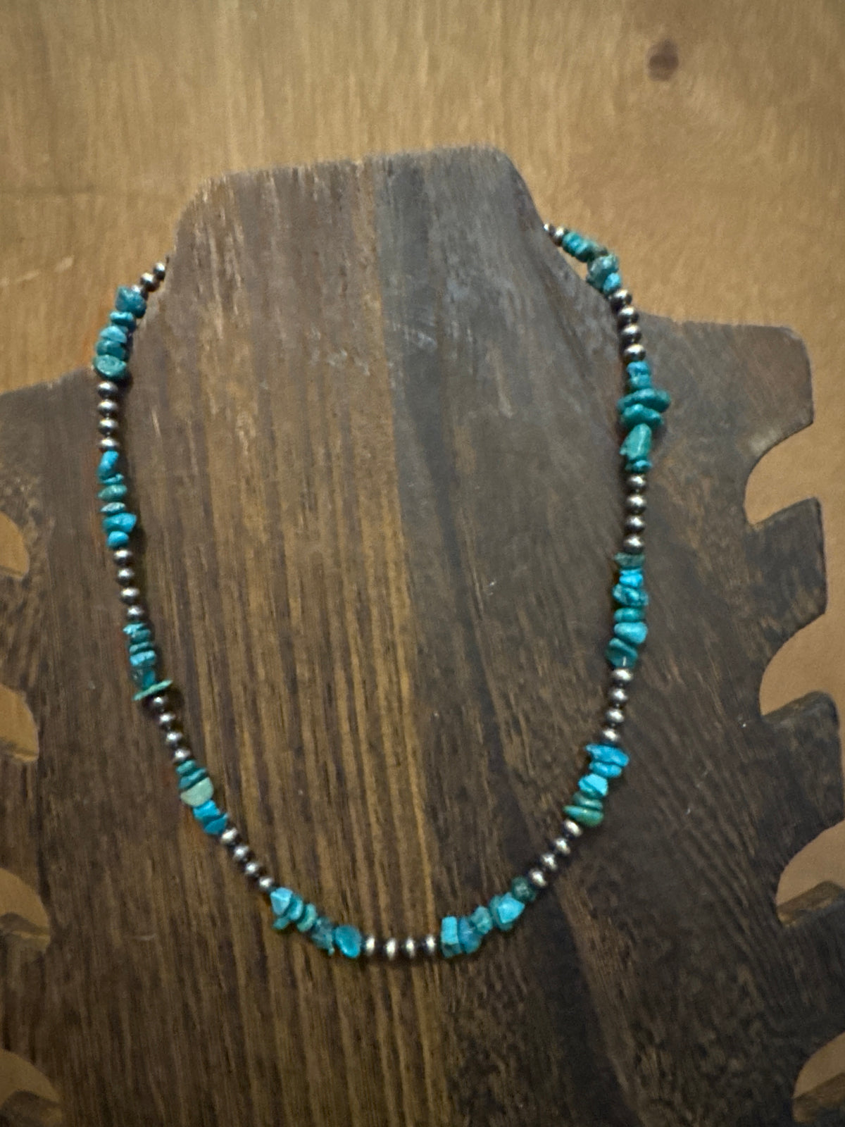 Chip turquoise necklace