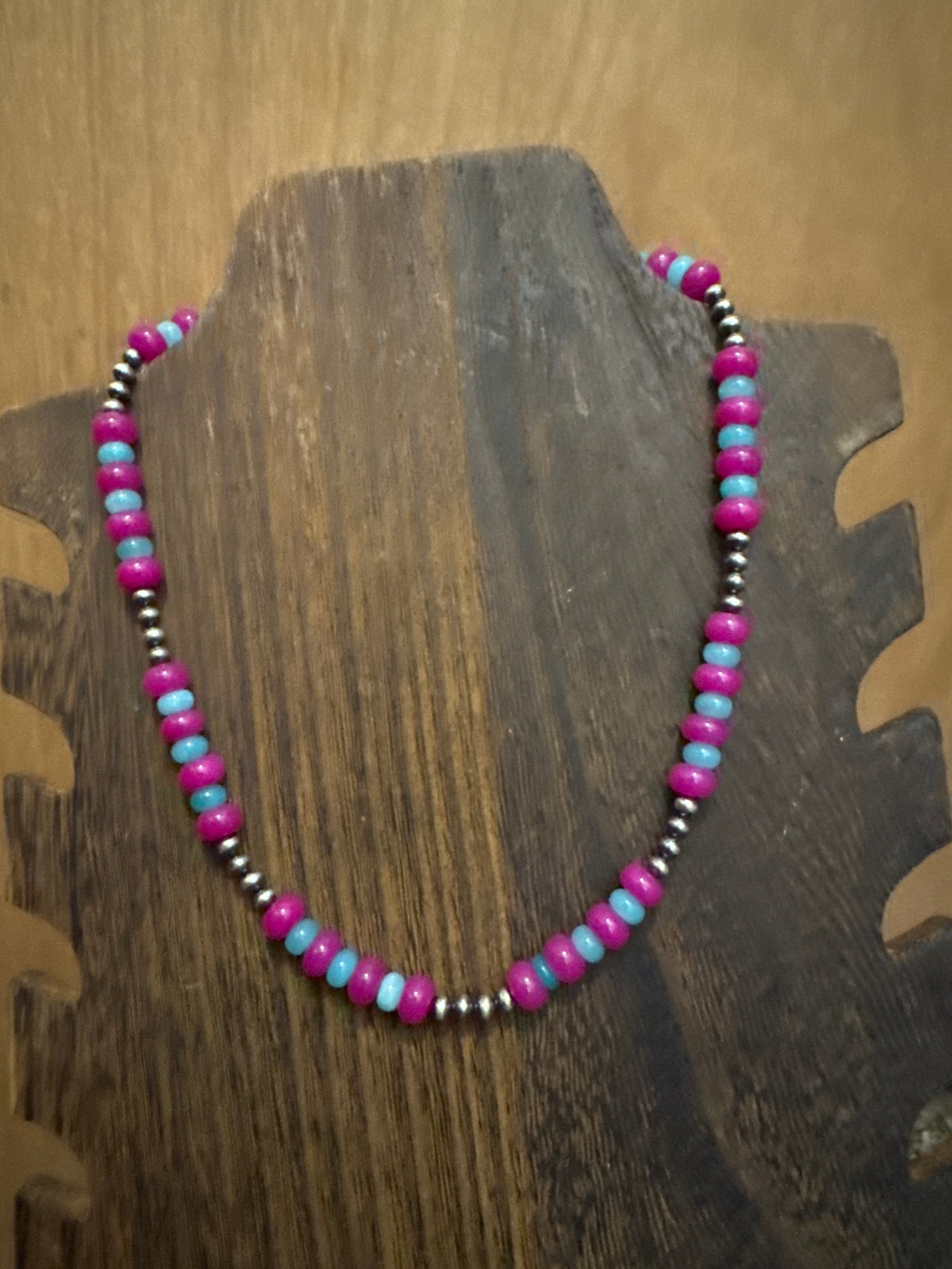 pink fushia necklace