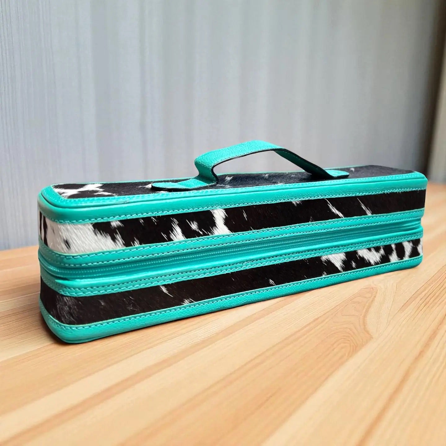 Turquoise all tooled leather bracelet box