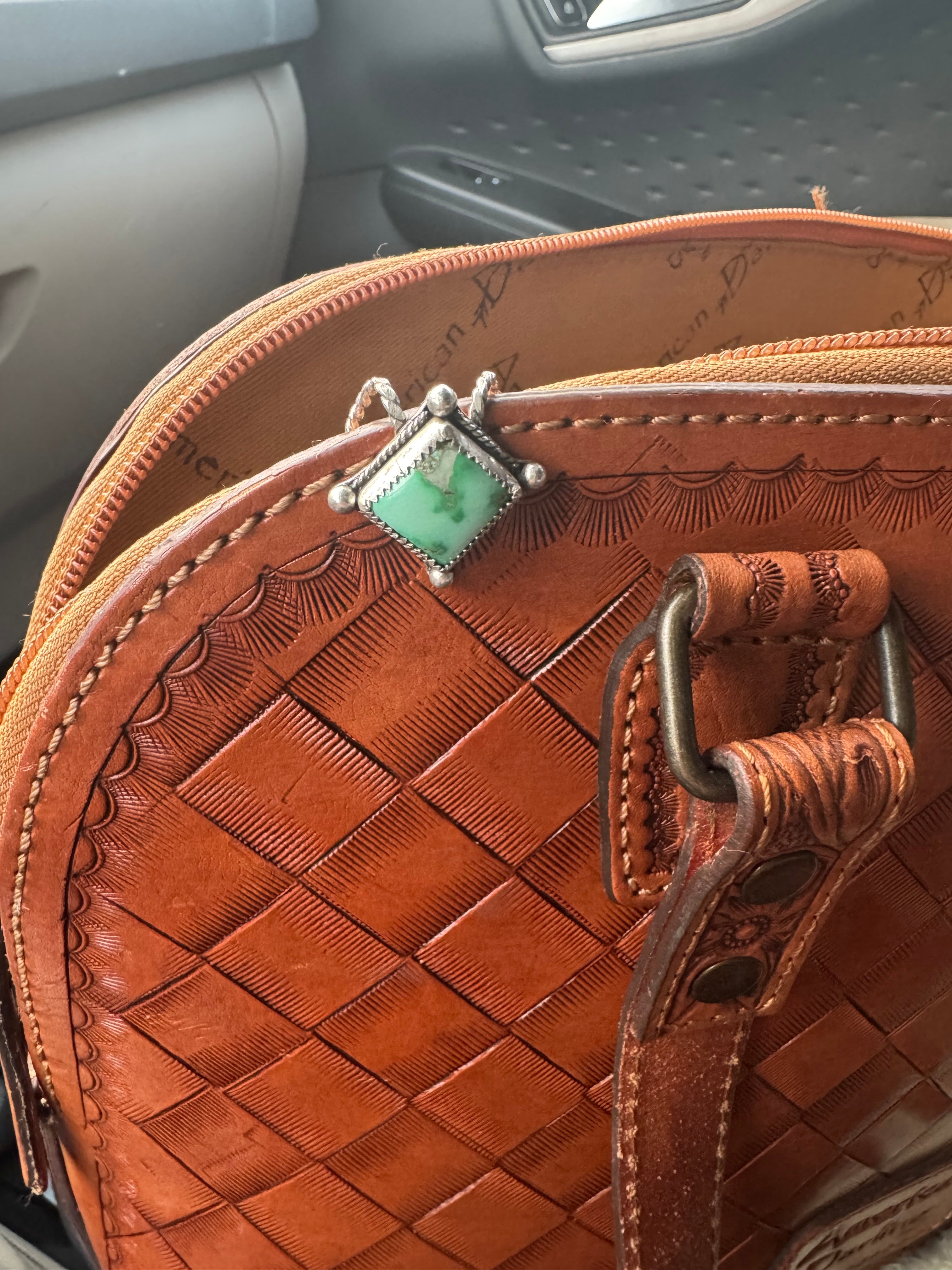 Fox turquoise keychain