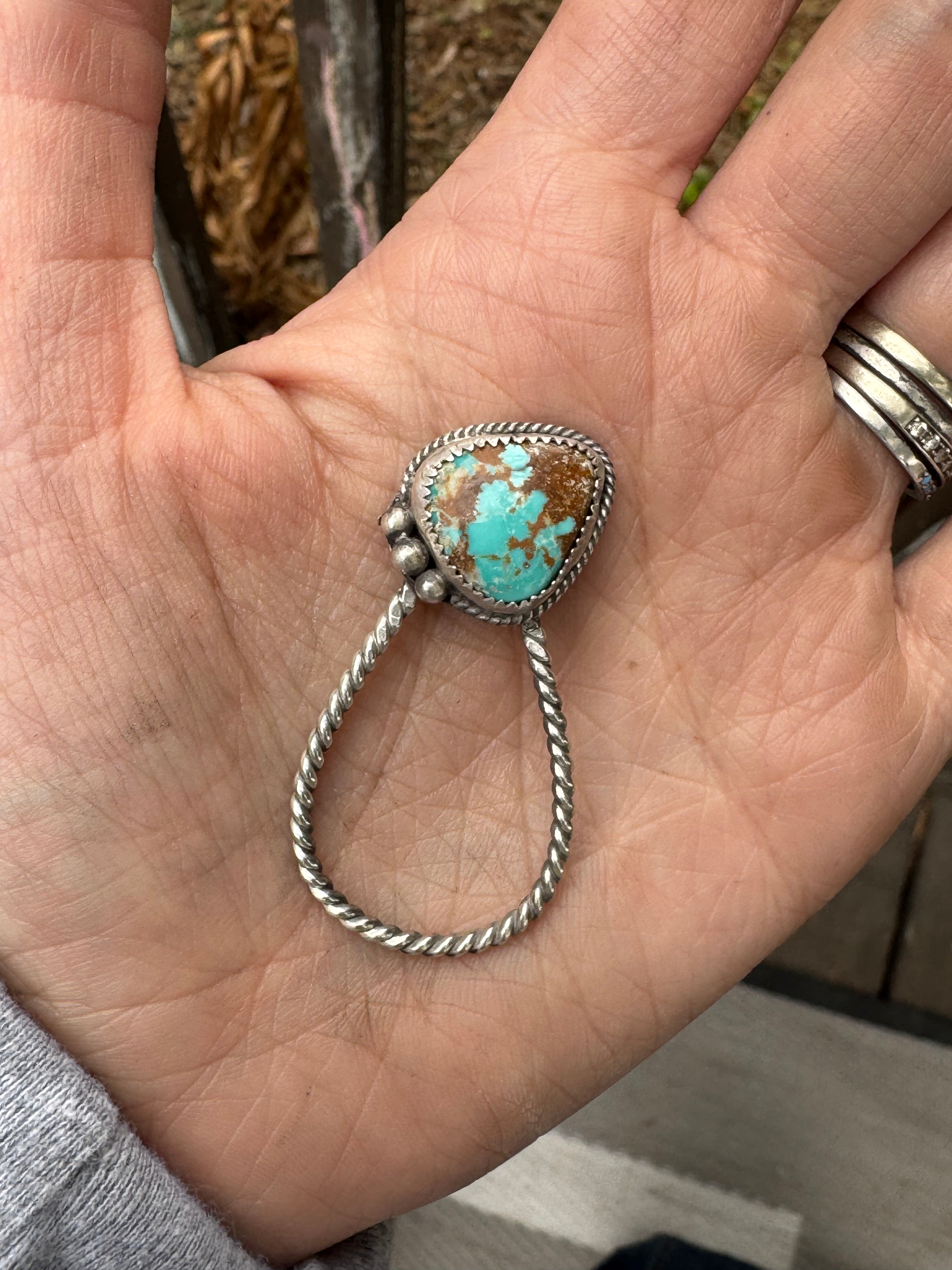 Turquoise keychain clips