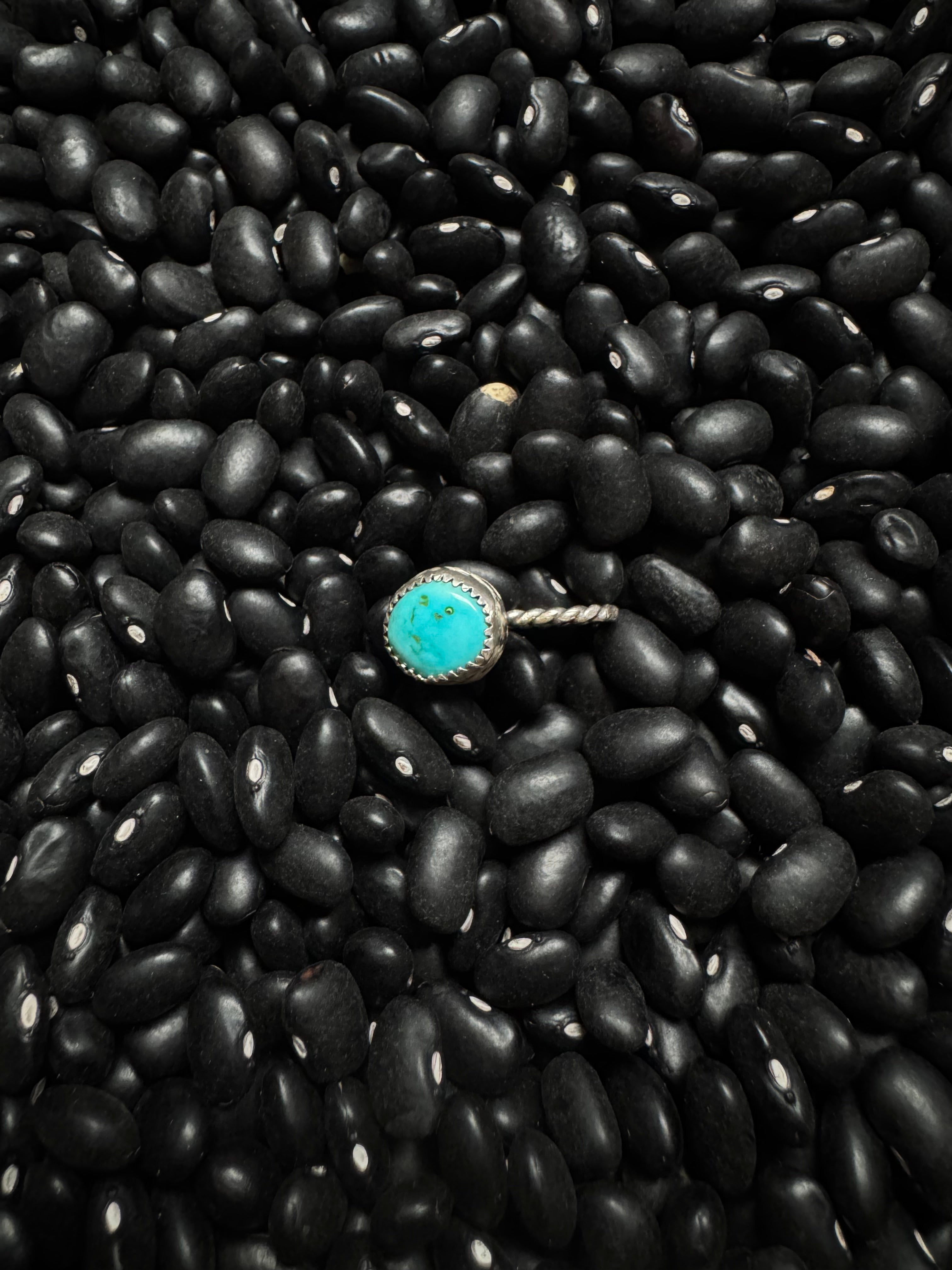Mountain turquoise hat clip
