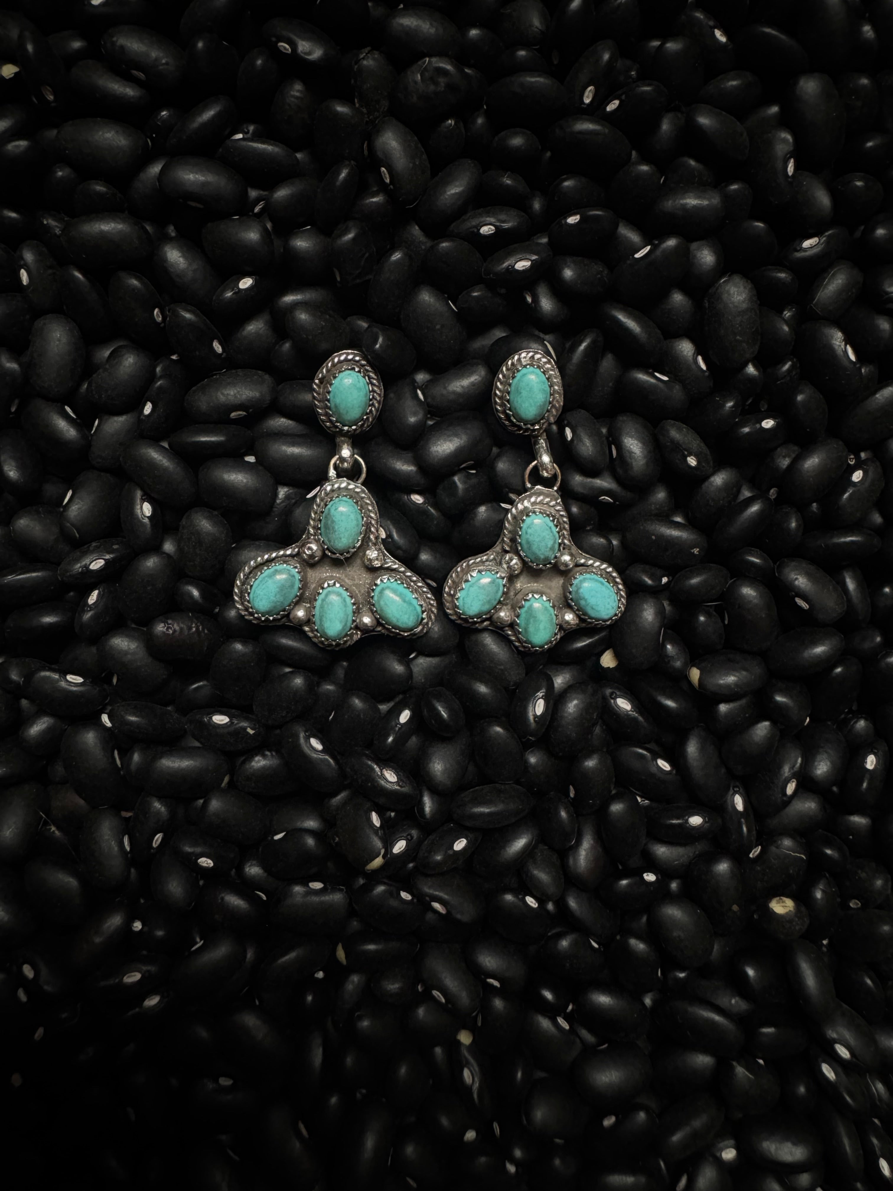 Kingman cluster dangle earrings