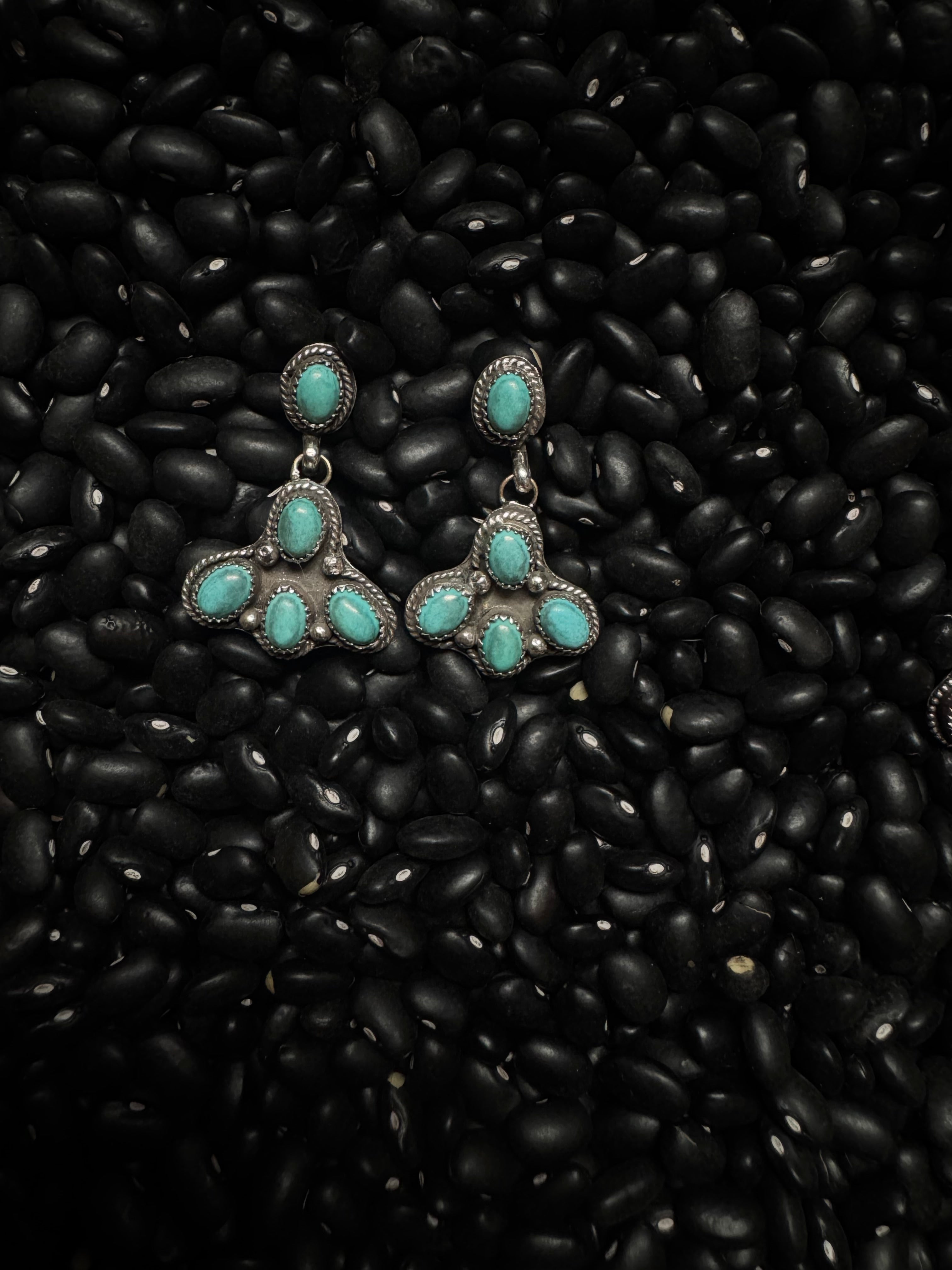 Kingman cluster dangle earrings