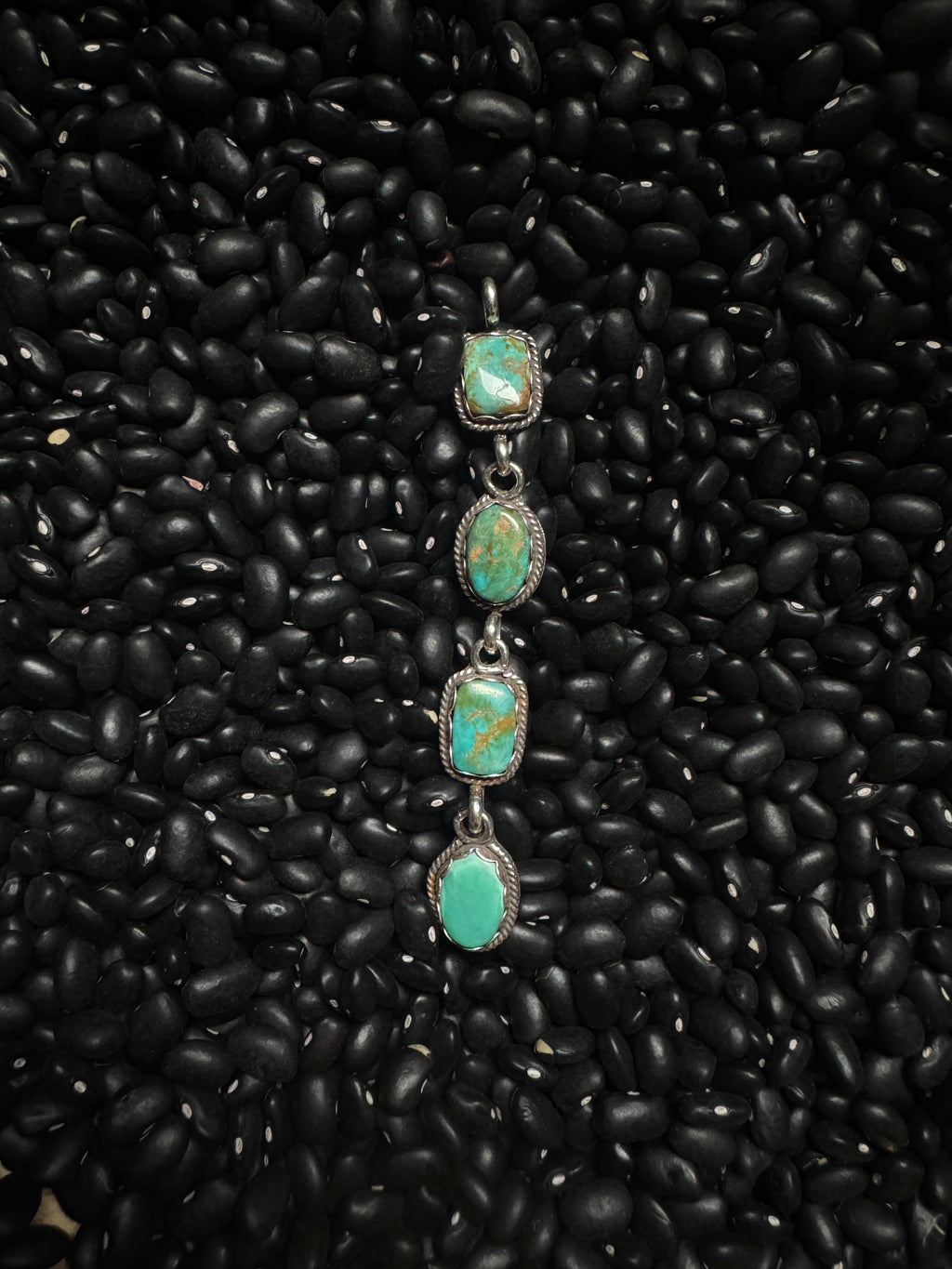 Pilot mountain turquoise pendant