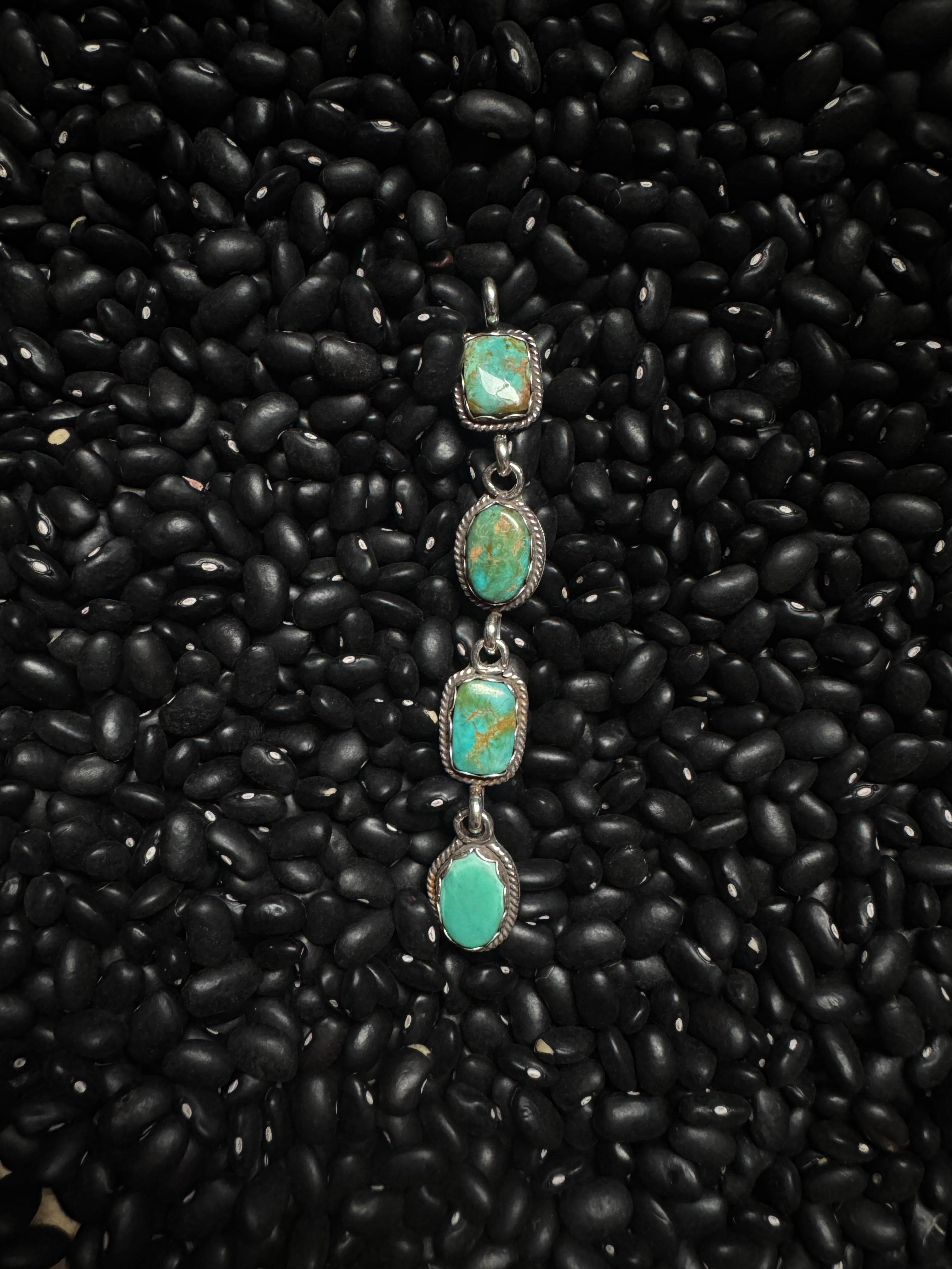 Pilot mountain turquoise pendant