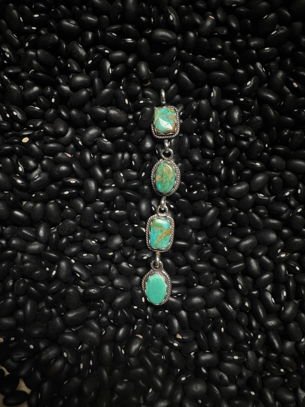 Pilot mountain turquoise pendant