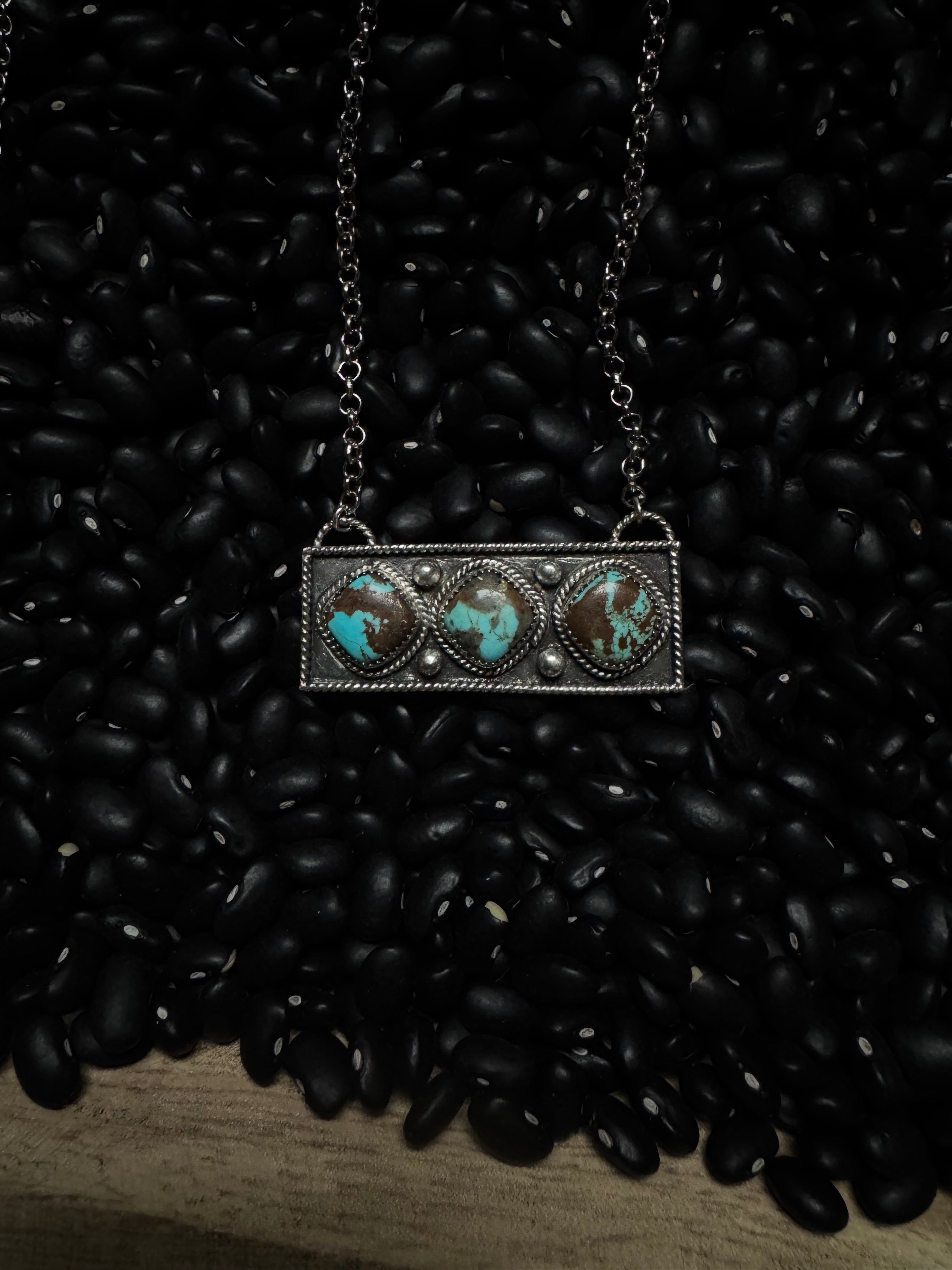 Number eight turquoise necklace