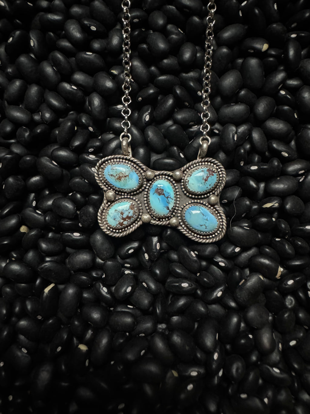 Golden Hills cluster necklace