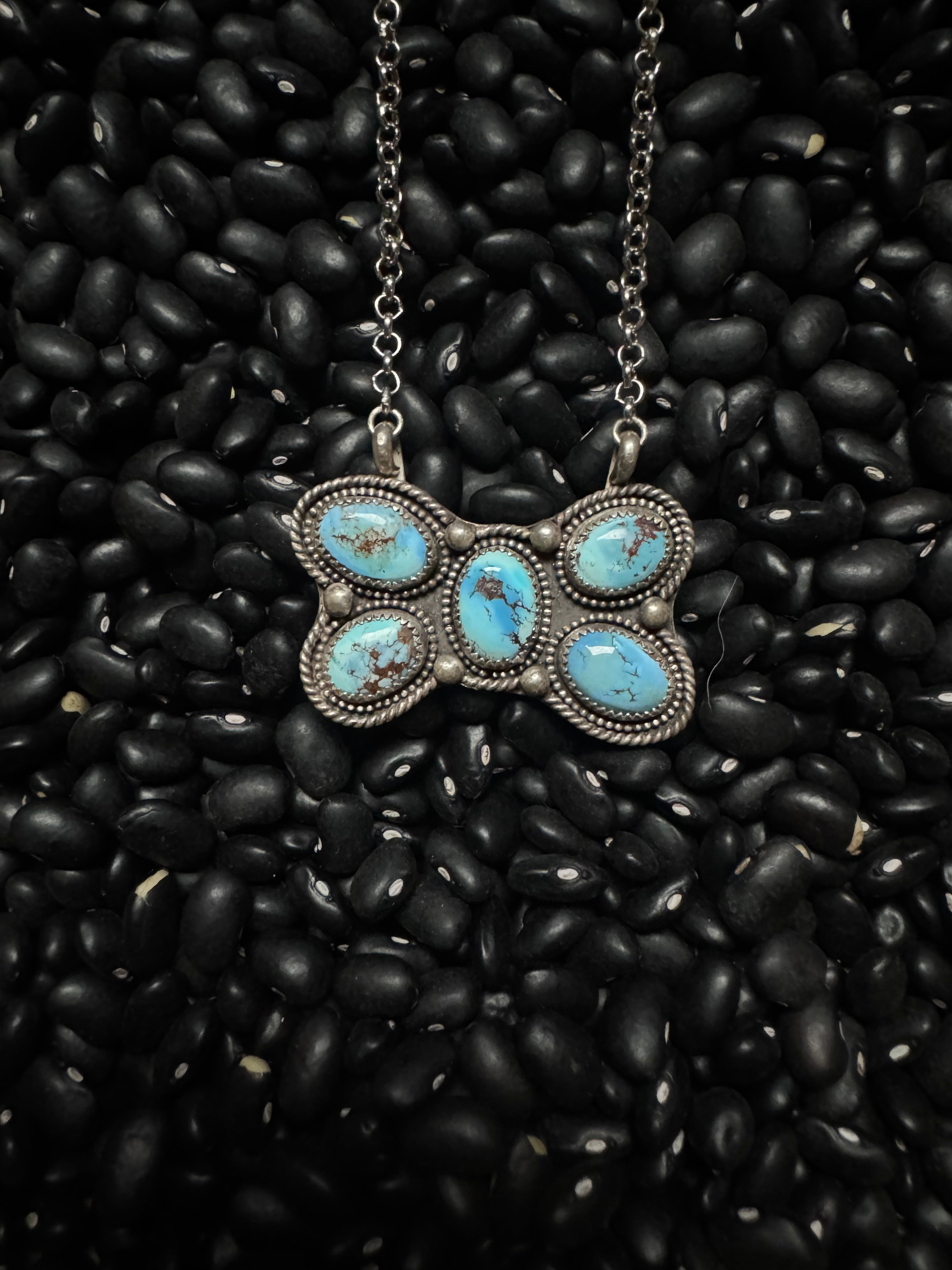 Golden Hills cluster necklace