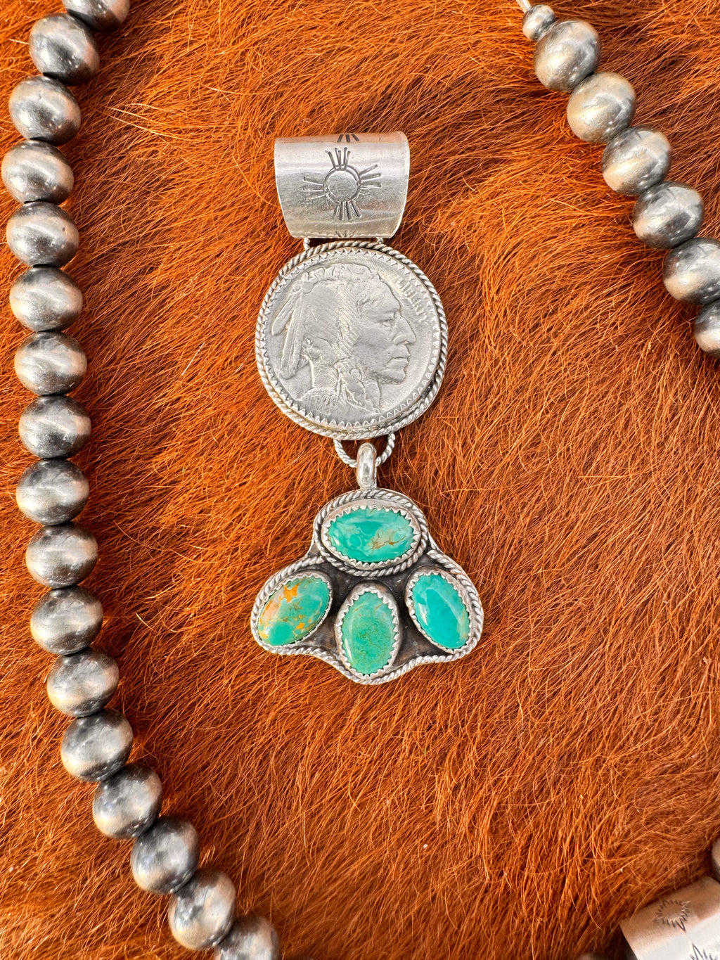Buffalo nickel pendant dangle