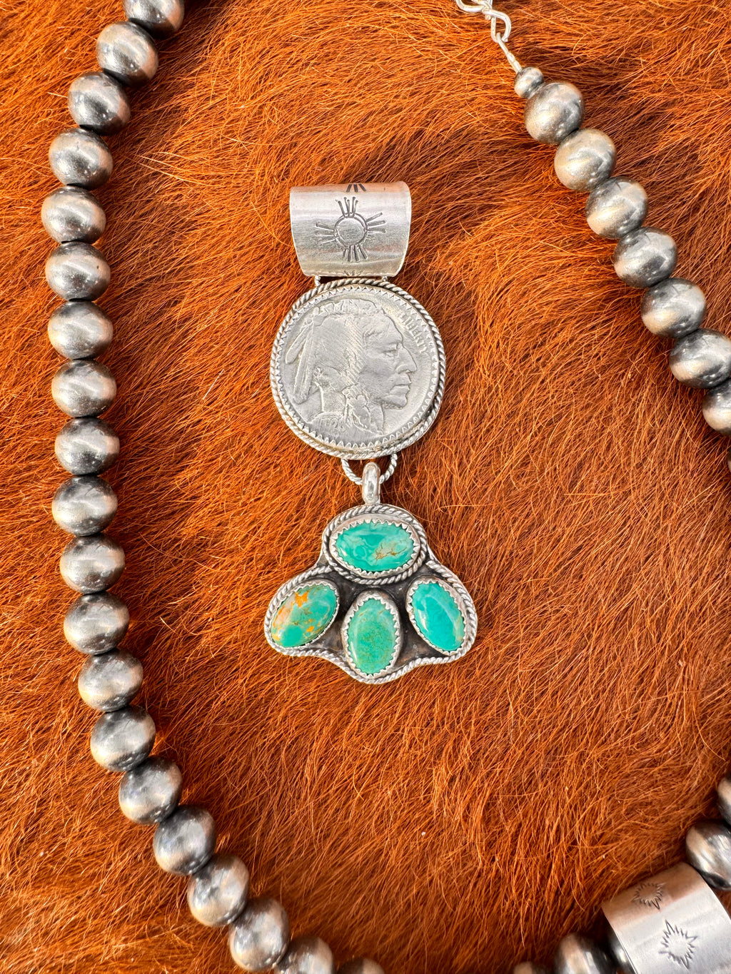 Buffalo nickel pendant dangle