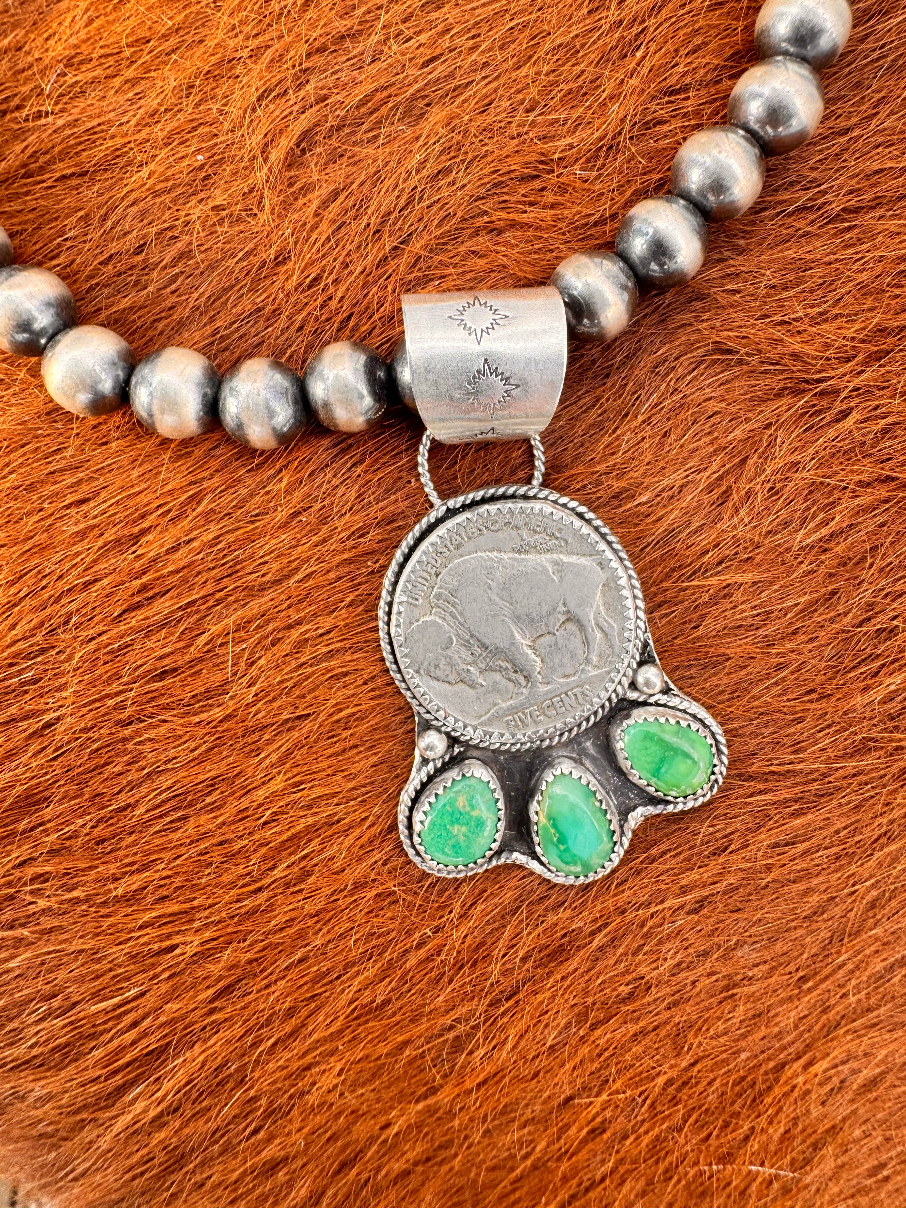 Emerald Valley Buffalo pendant