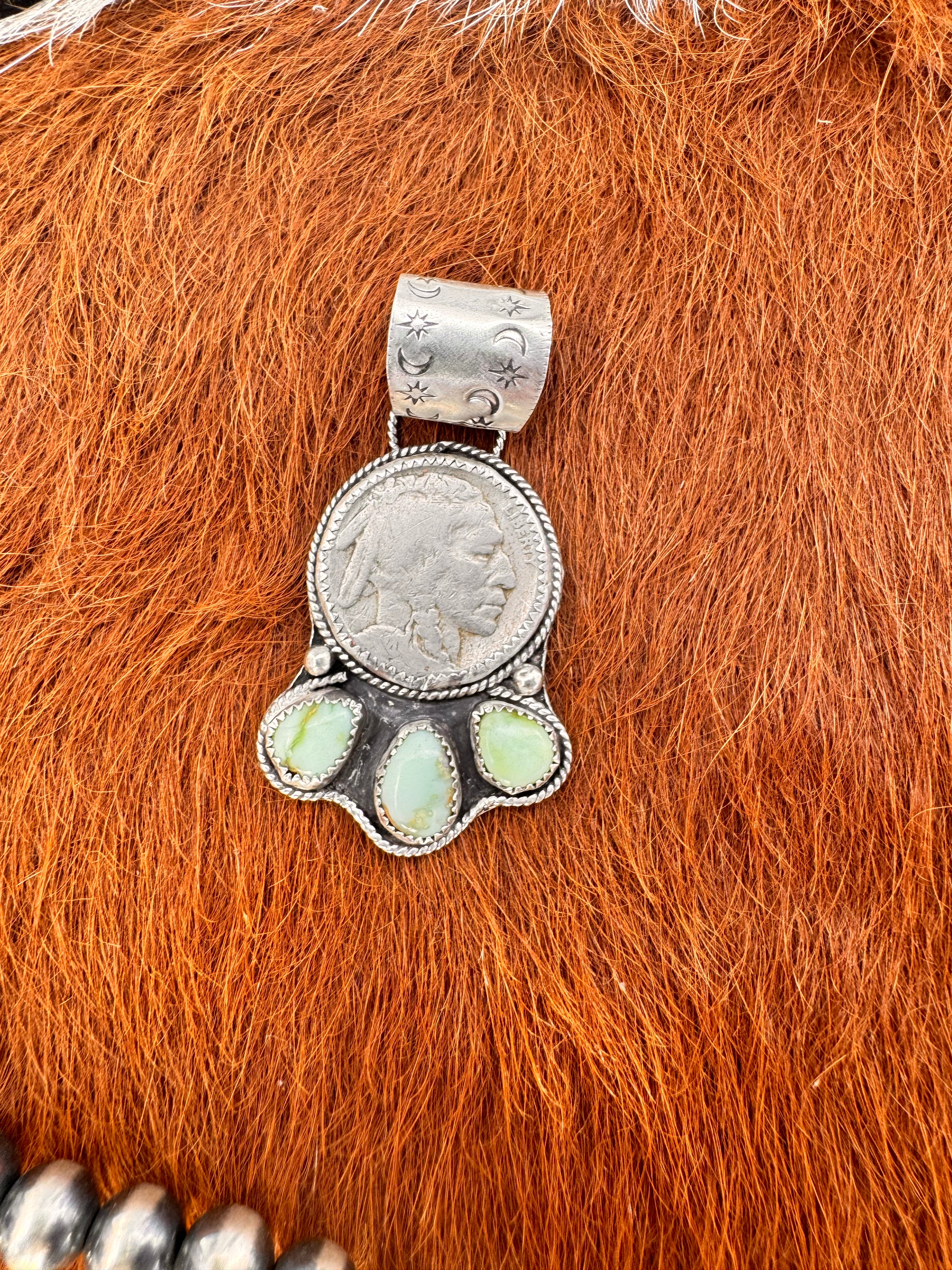 Palomino Buffalo nickel pendant