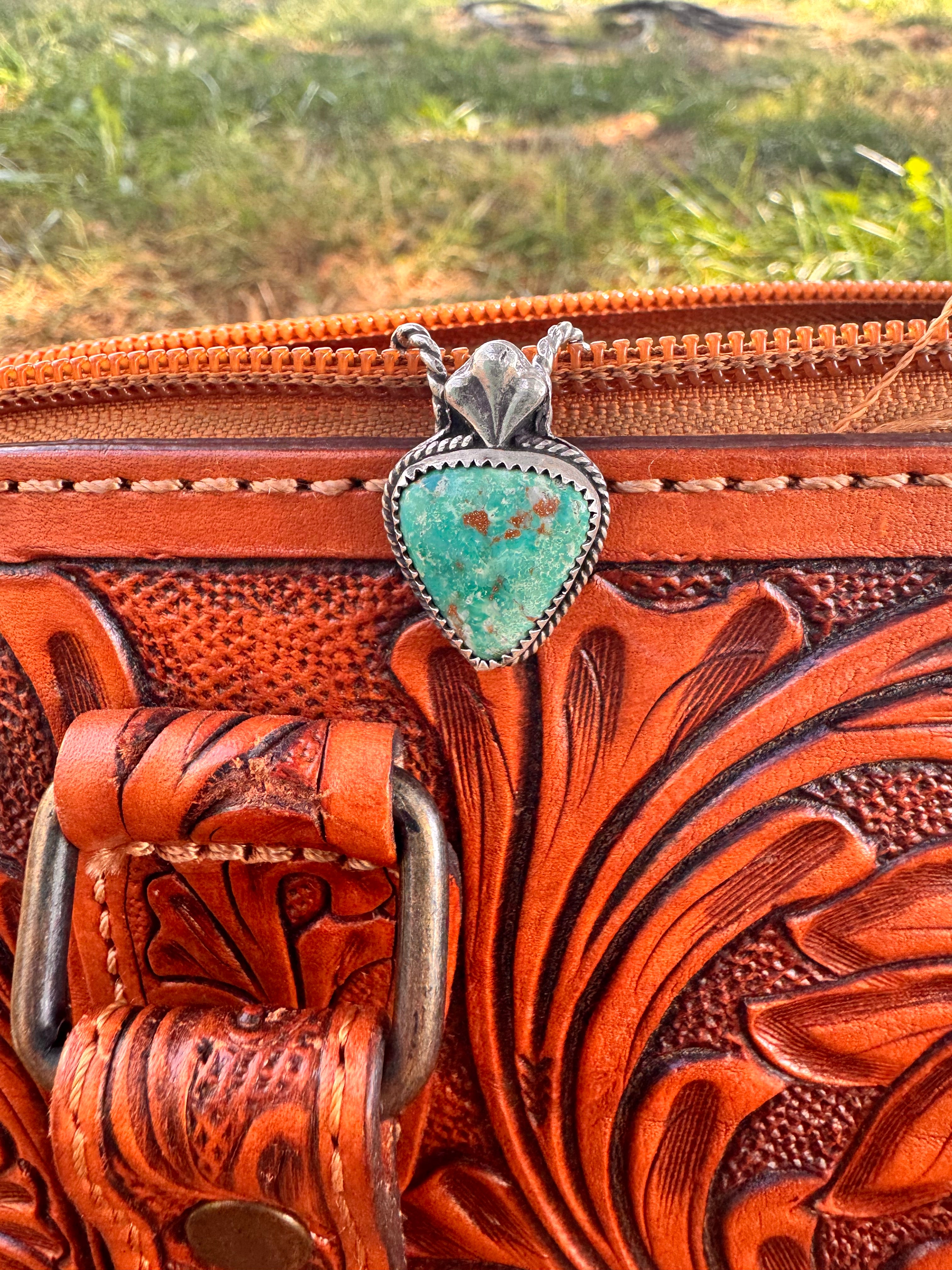 Fox turquoise keychain
