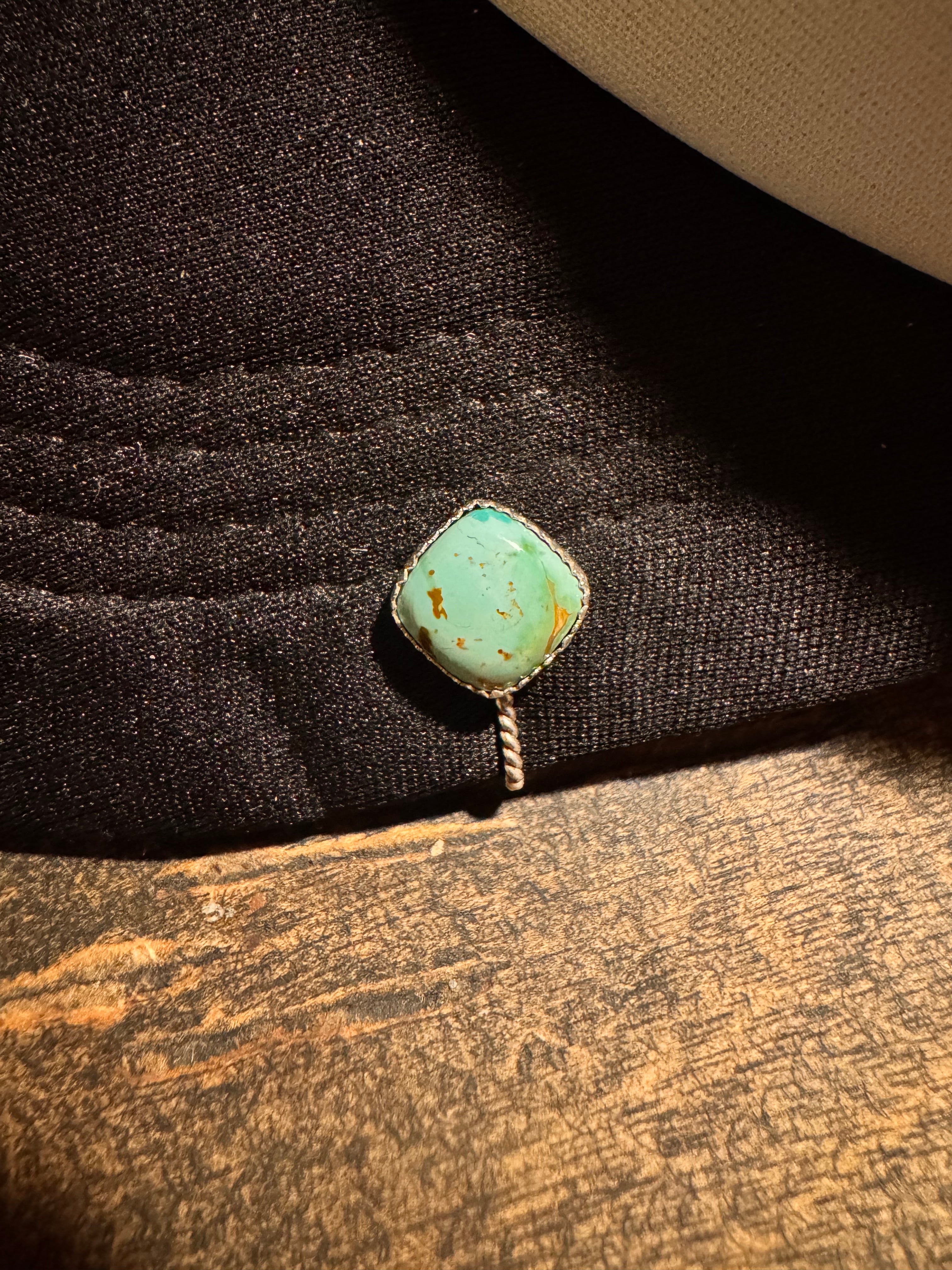 Pilot Mountain turquoise hat clip
