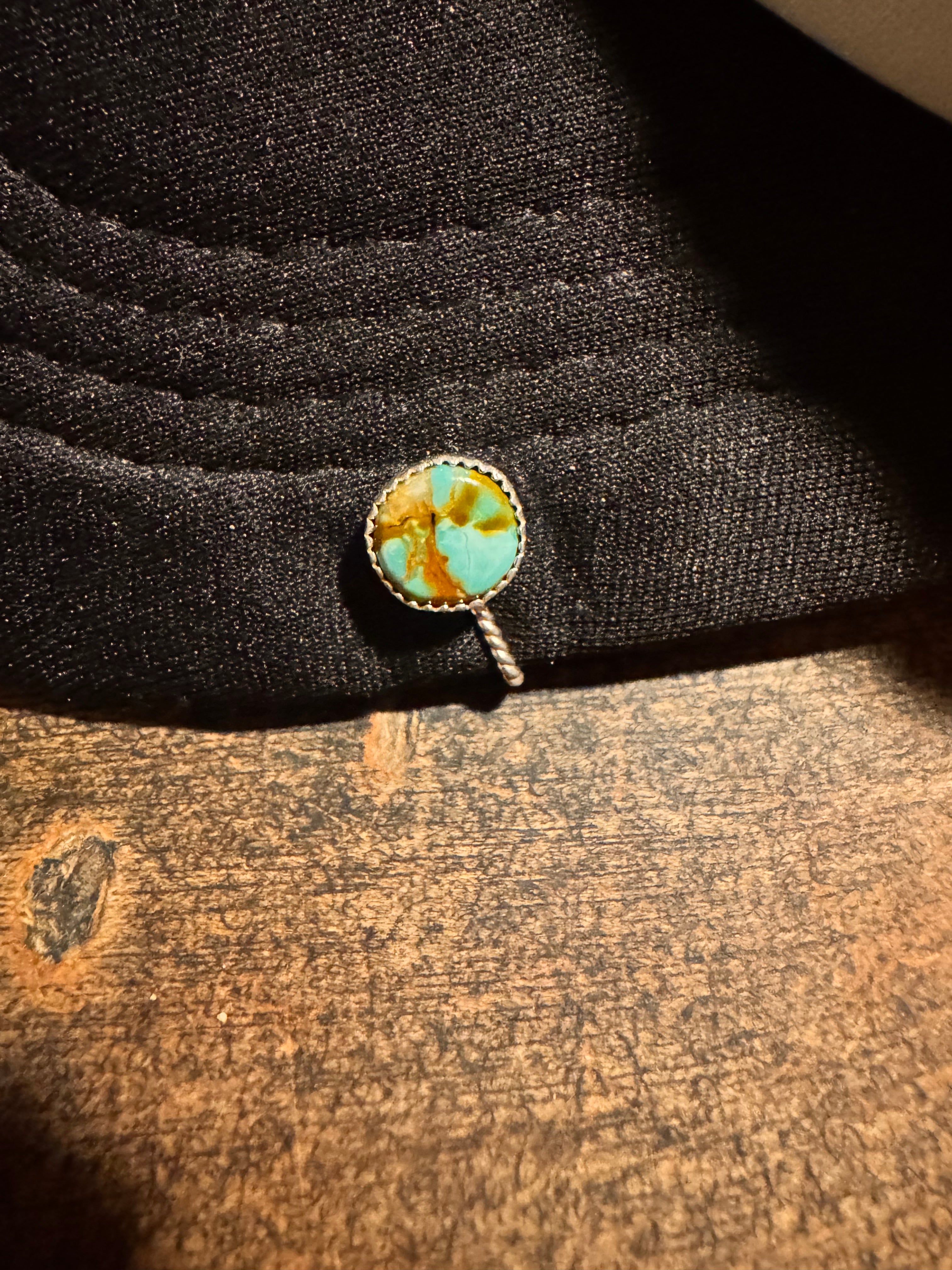 Pilot Mountain turquoise hat clip