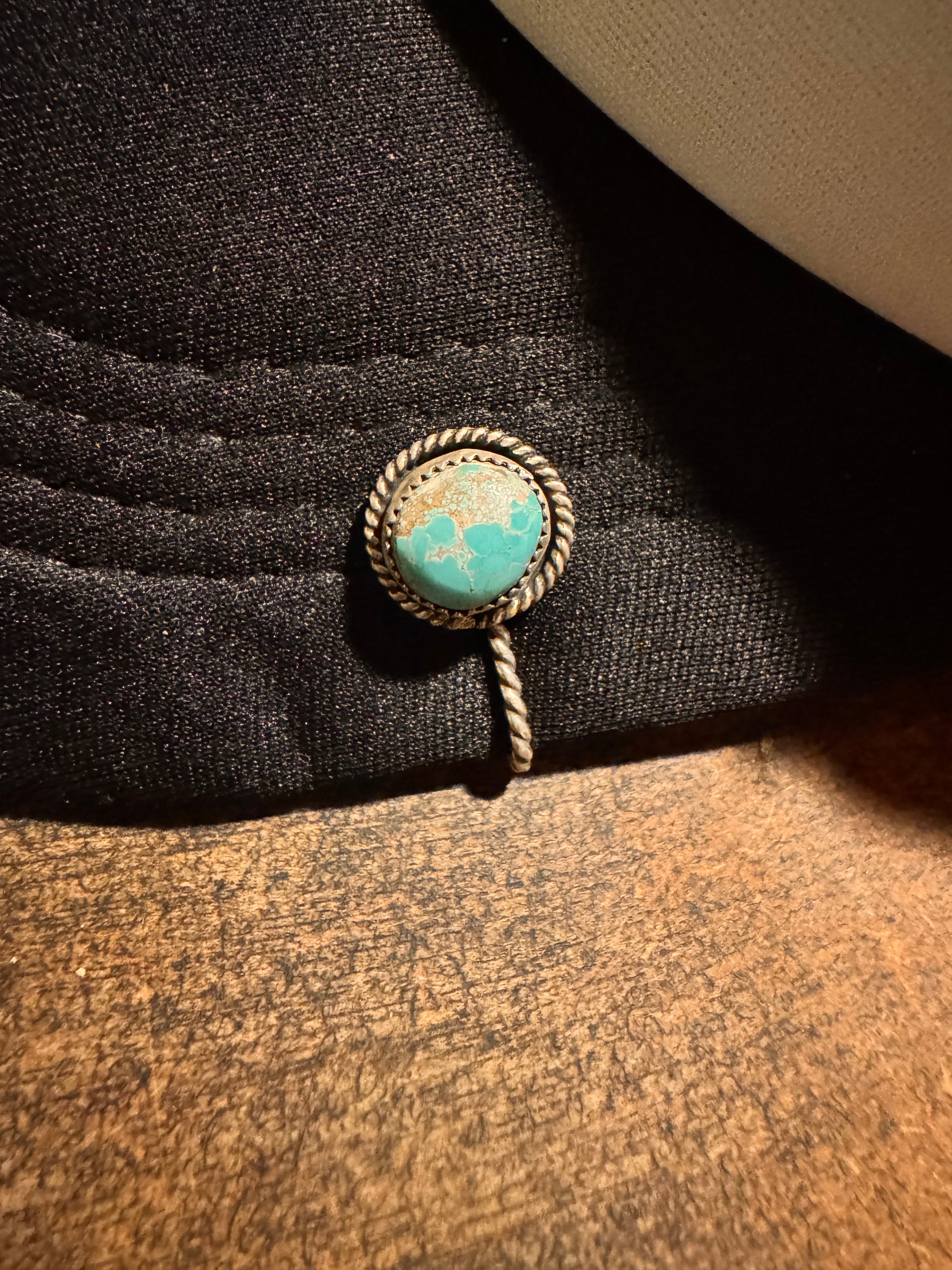 Royston turquoise hat clip