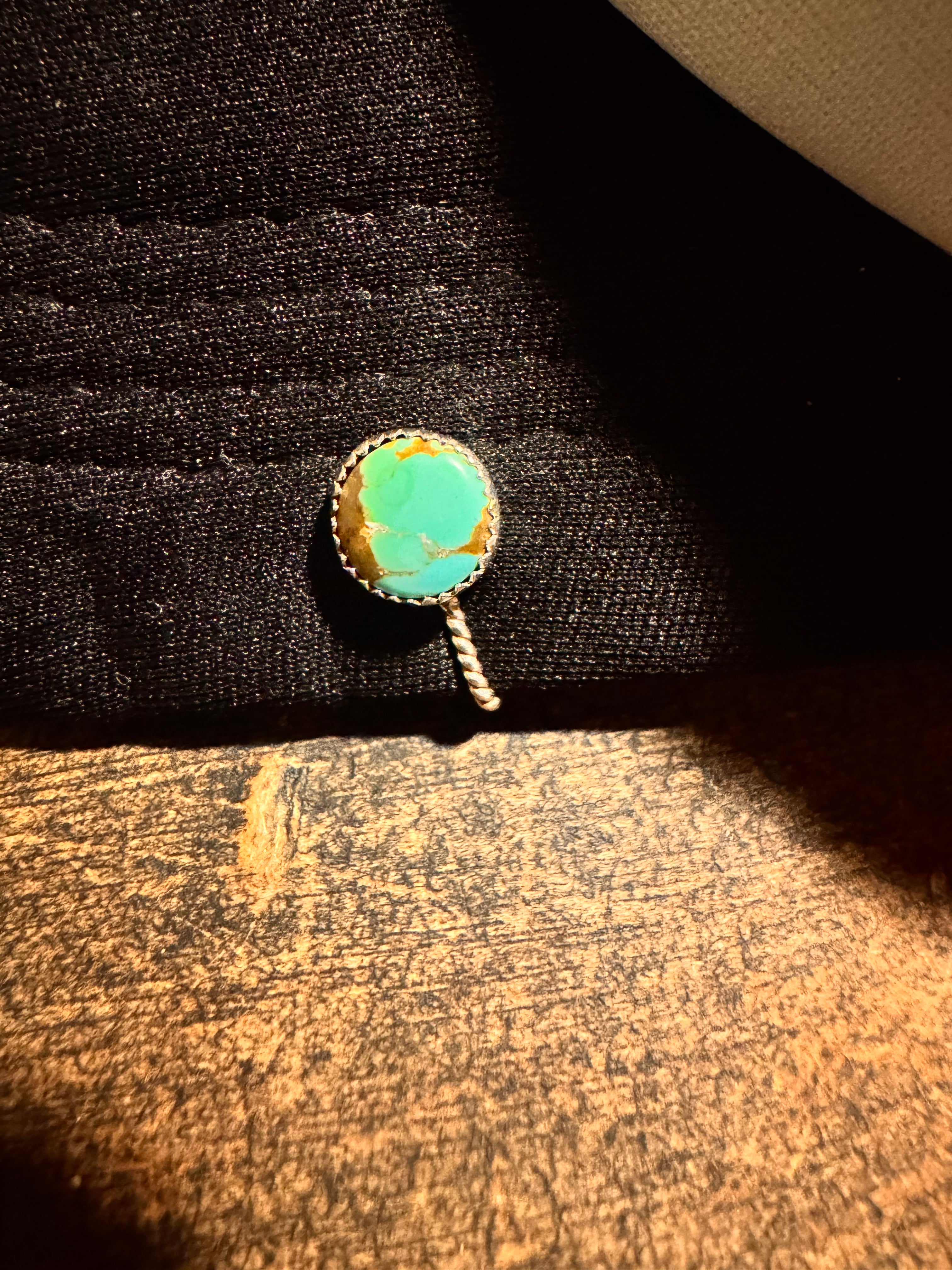 Pilot Mountain turquoise hat clip
