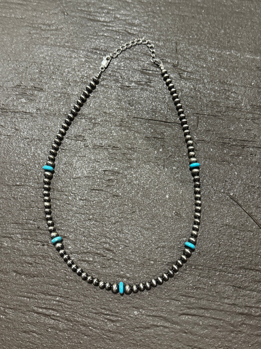 14 inches turquoise 4MM necklace