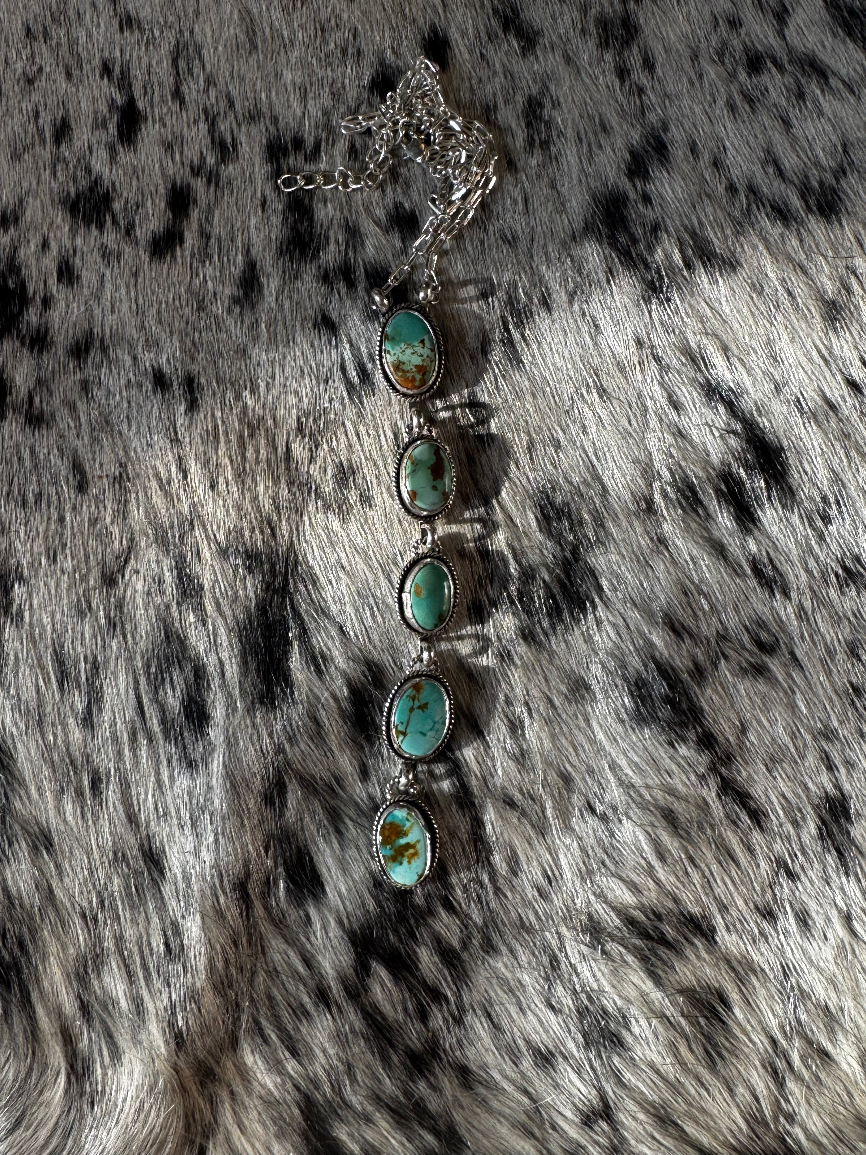 Pilot Mountain turquoise lariat