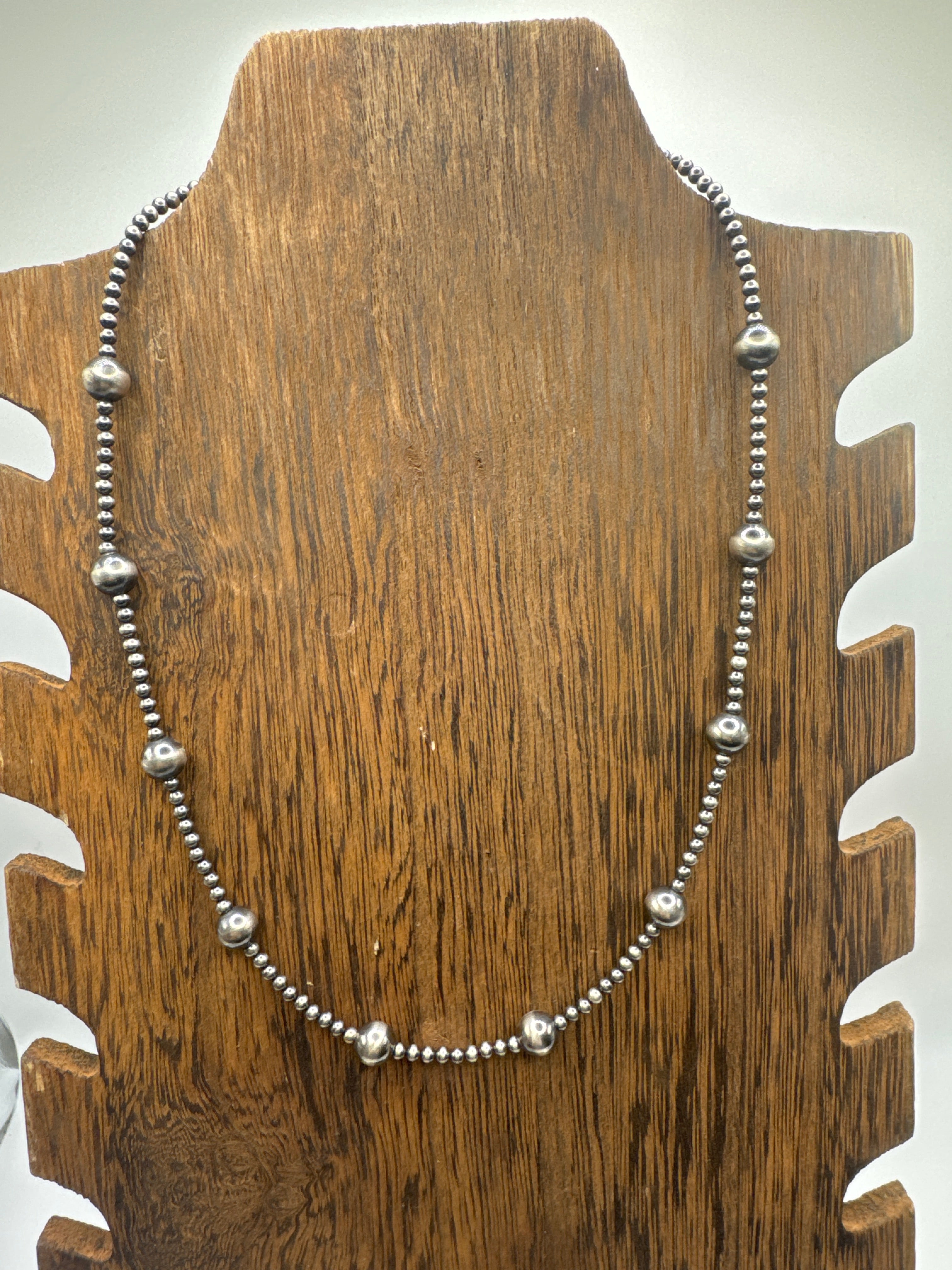 3MM sterling silver pearls with 8MM
