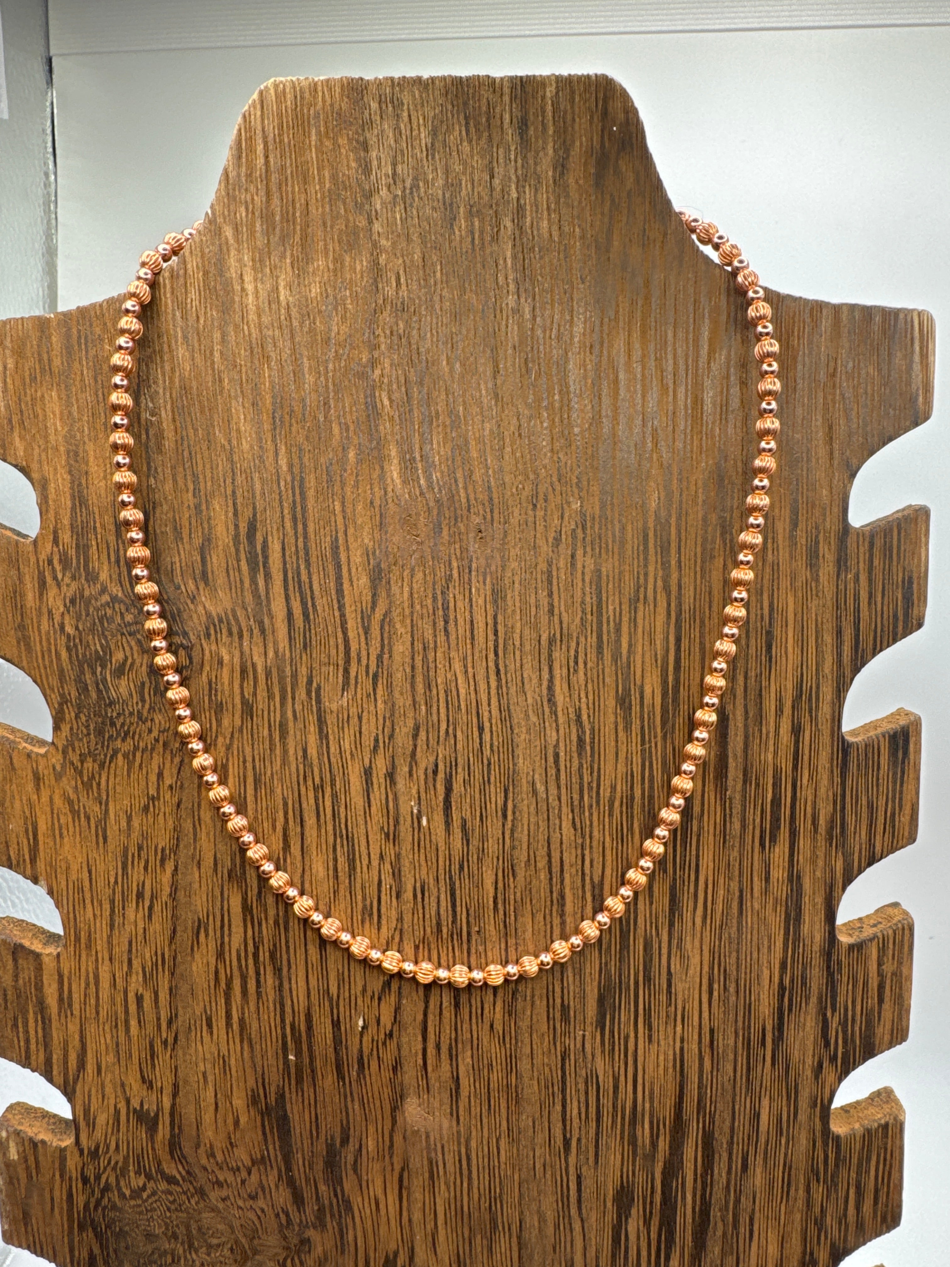 3MM and 4MM corrugated necklace